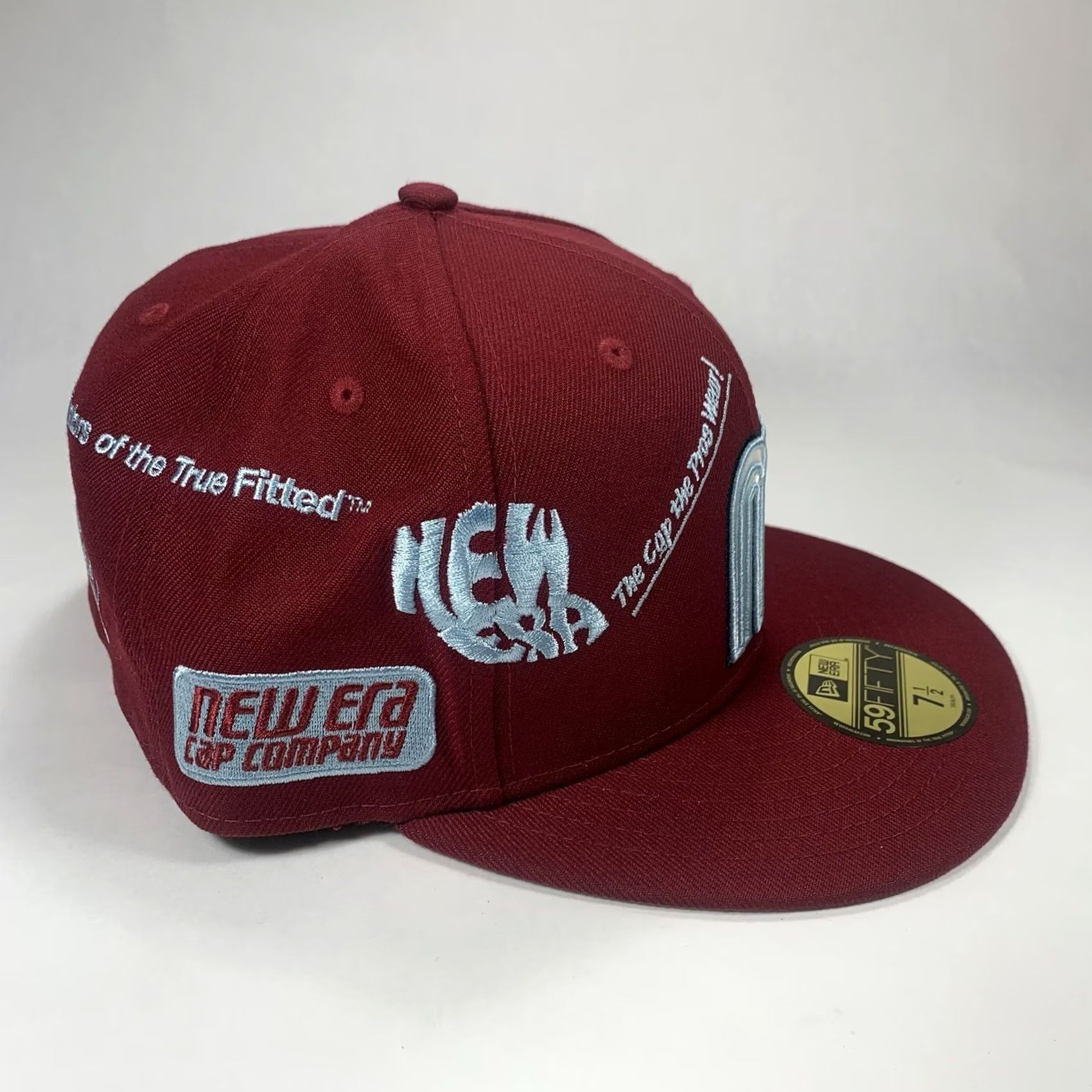 New Era VINTAGE Mexico New Era 59Fifty Baseball Soccer Red Fitted Hat Cap Men’s 7 1/2 Size ONE SIZE - 5 Thumbnail