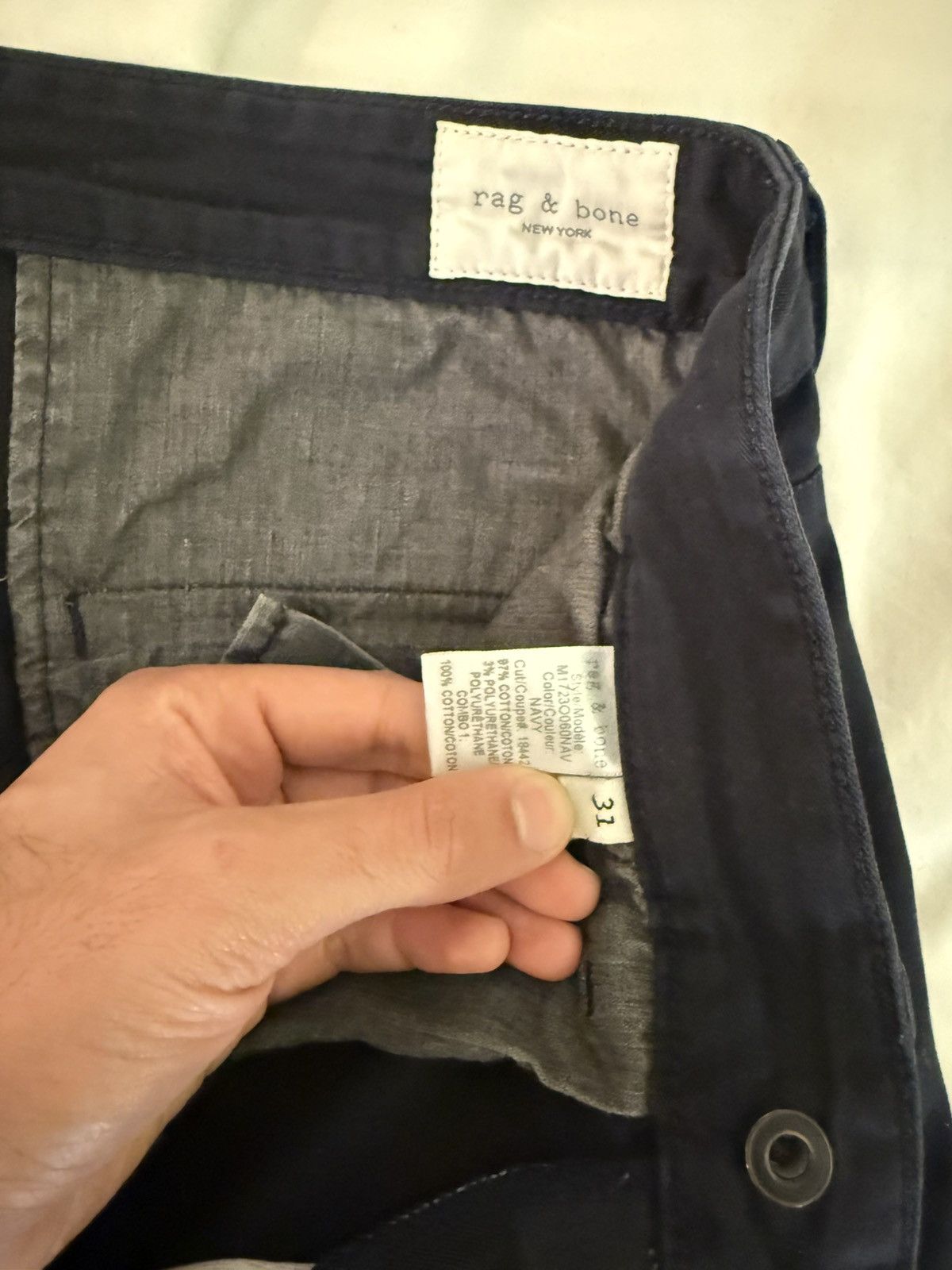 Rag & Bone Rag & Bone Navy 5-Pocket Pants Size US 31 - 3 Thumbnail