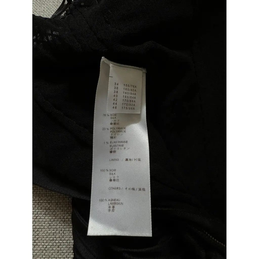 Louis Vuitton Louis Vuitton Black Silk Pleated Mesh Cocktail Dress FR40 Size M / US 6-8 / IT 42-44 - 7 Thumbnail