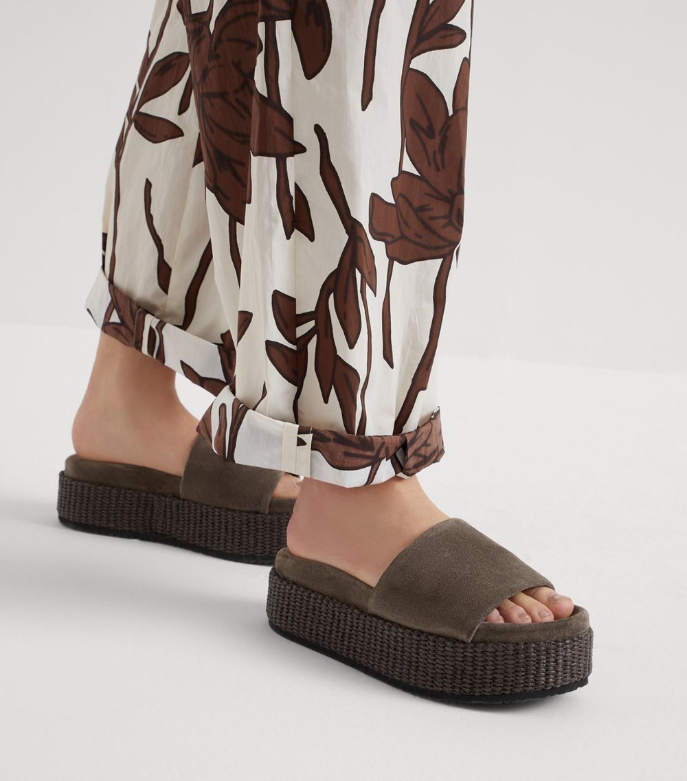 Brunello Cucinelli o1la1rc1a0425 Slippers in Brown Size US 7 / IT 37 - 5 Thumbnail