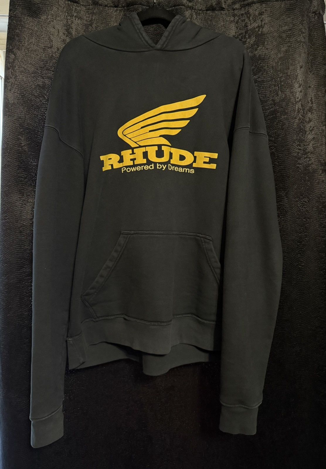 Rhude Yellow Rhonda Hoodie in Black Size US L / EU 52-54 / 3 - 1 Thumbnail