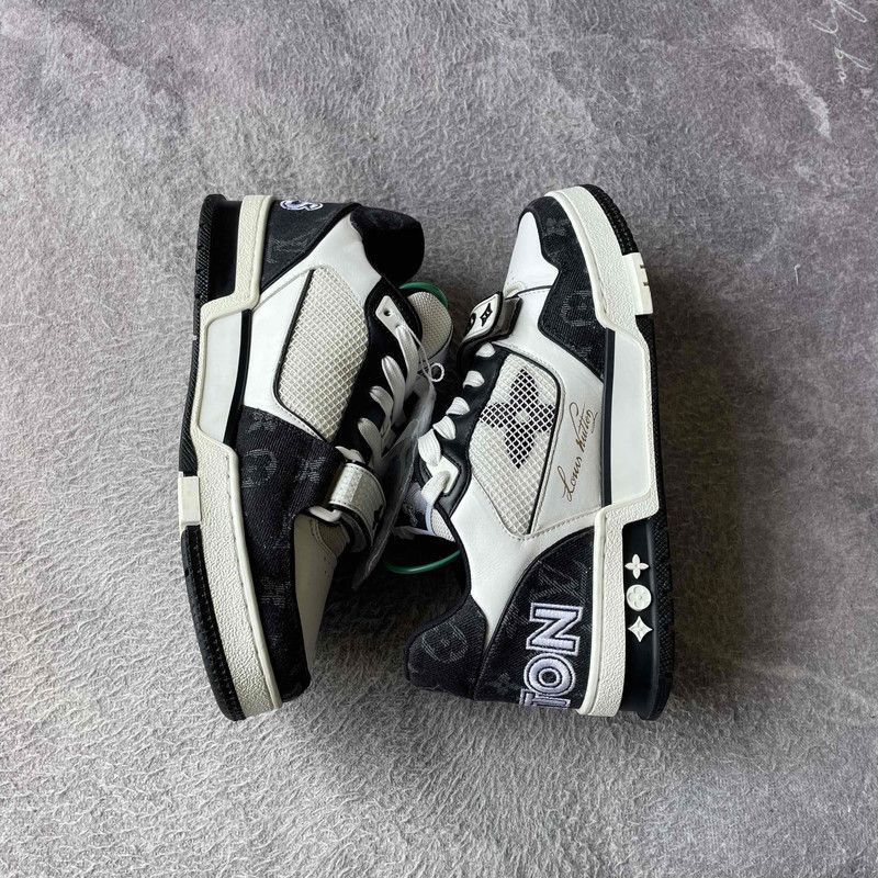 Louis Vuitton Louis Vuitton Trainer Leather Low Top Sneakers -2508 Size US 8 / IT 38 - 8 Thumbnail