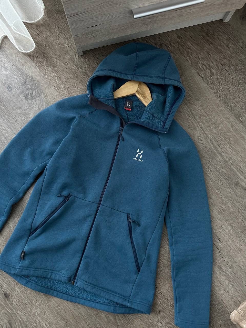 Haglofs × Vintage Vintage Haglofs Blue Outdoor Zip Hoodie Size S / US 4 / IT 40 - 4 Thumbnail