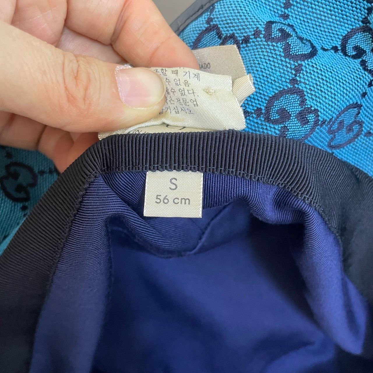 Gucci Gucci Size S Blue full-print fisherman's hat 2501-Nextarrow Size ONE SIZE - 4 Thumbnail