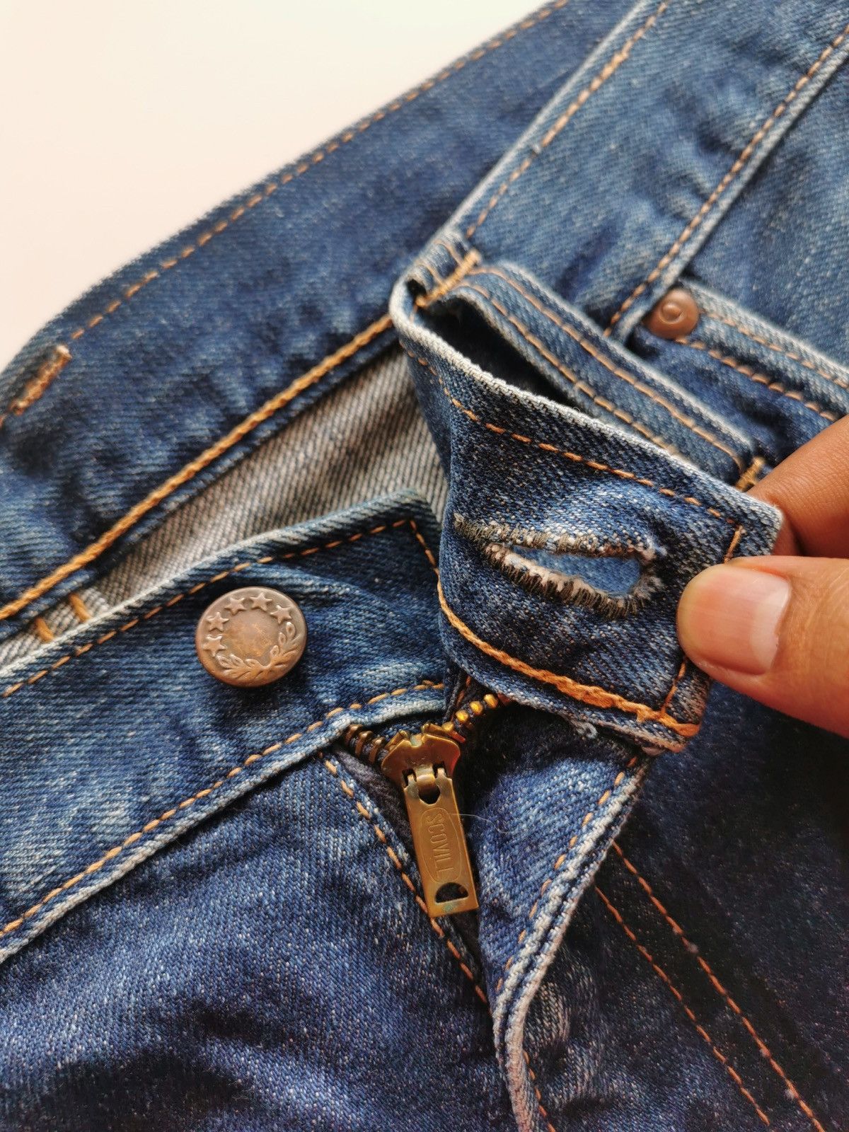 Vintage Vintage Bobson Selvedge Flare Jeans Size US 36 / EU 52 - 8 Thumbnail