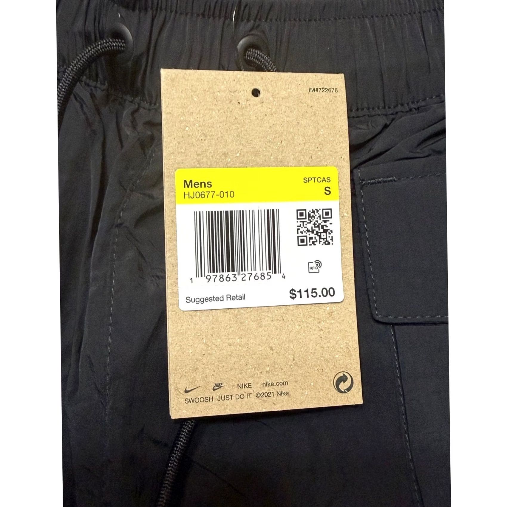 Nike Nike Tech Woven Loose Fit Cargo Shorts Black Nylon Utility (HJ0677-010) Size S Size US 28 / EU 44 - 3 Thumbnail