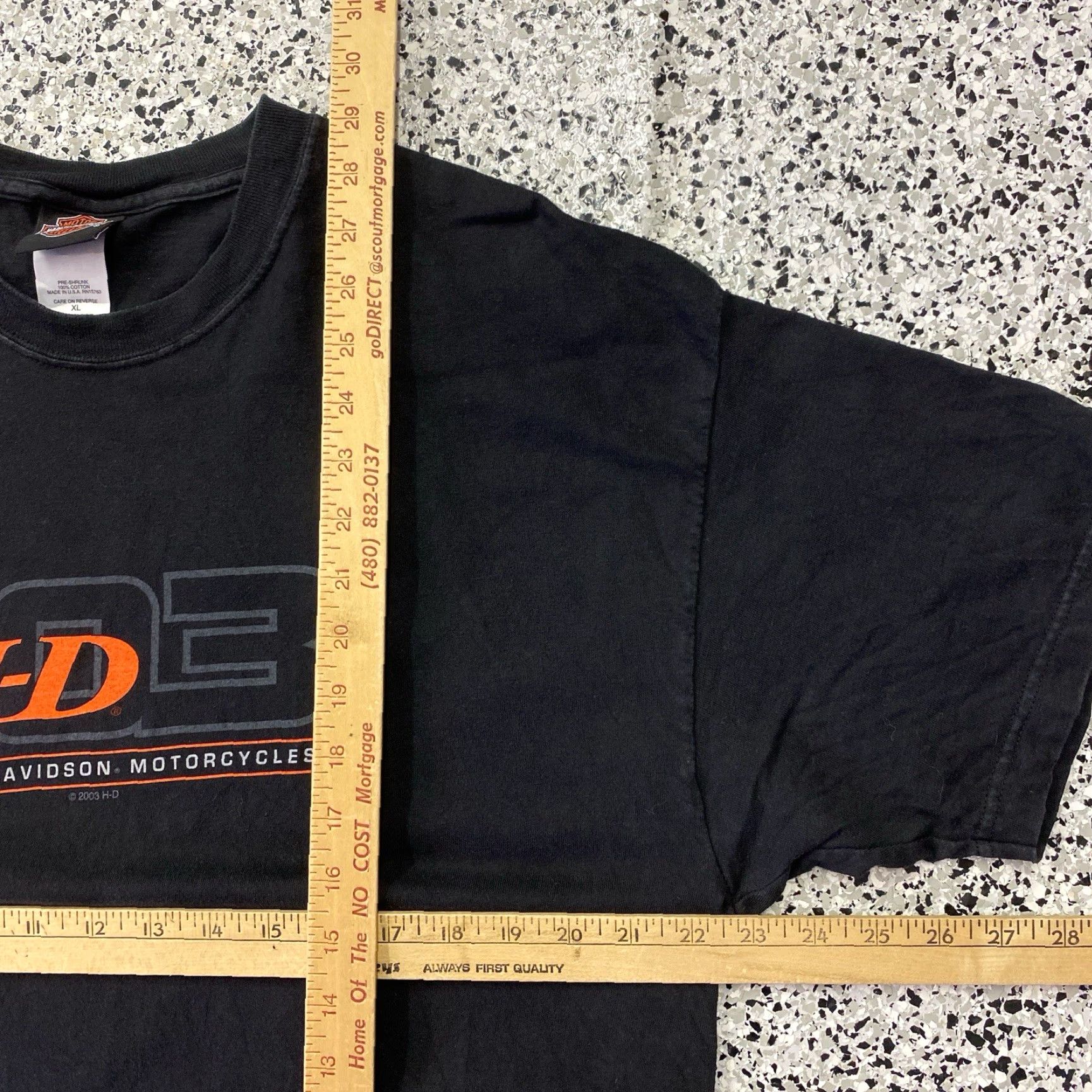 Harley Davidson VINTAGE Harley-Davidson T-Shirt Adult XL Black Short Sleeve Crew Neck Motor Cycle Graphic Print 2000s Men Size US XL / EU 56 / 4 - 3 Thumbnail