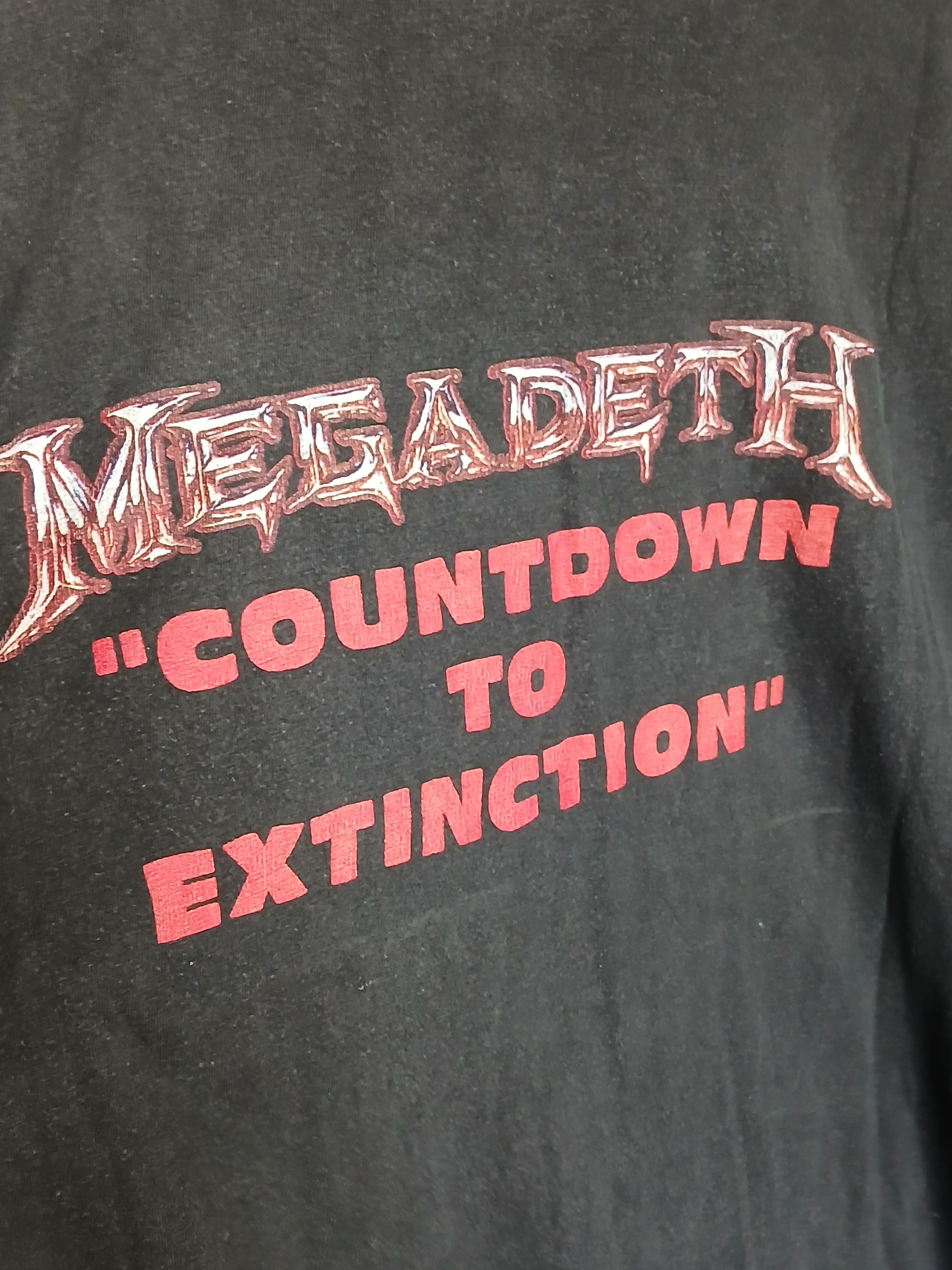 Megadeth Vintage Megadeth Countdown To Extinction T-Shirt Size US L / EU 52-54 / 3 - 4 Thumbnail