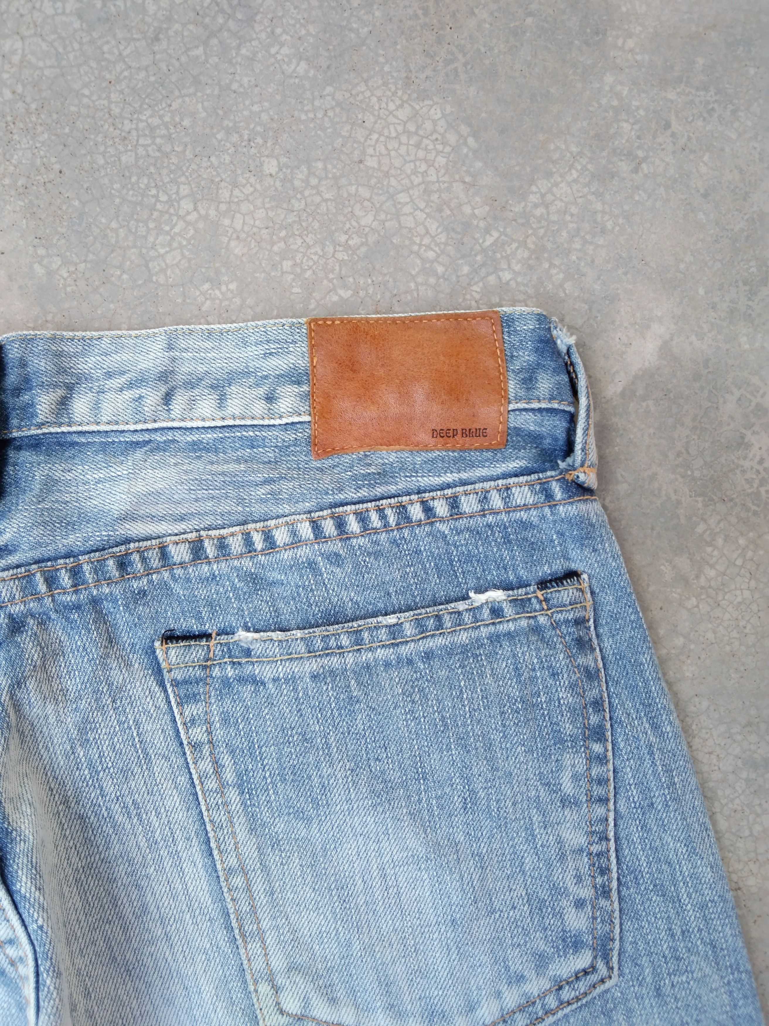 Japanese Brand Vintage Faded Blue Eternal Distressed Jeans 29x30 Size US 29 - 3 Thumbnail
