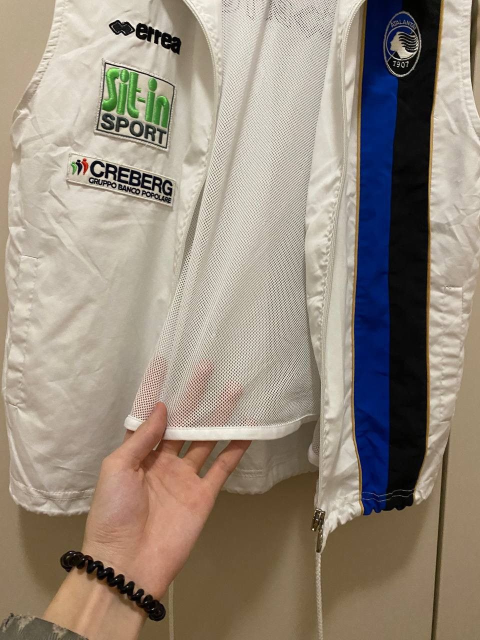 Vintage Rare ⚫️🔵 Atalanta vest Errea Size US XS / EU 42 / 0 - 17 Thumbnail