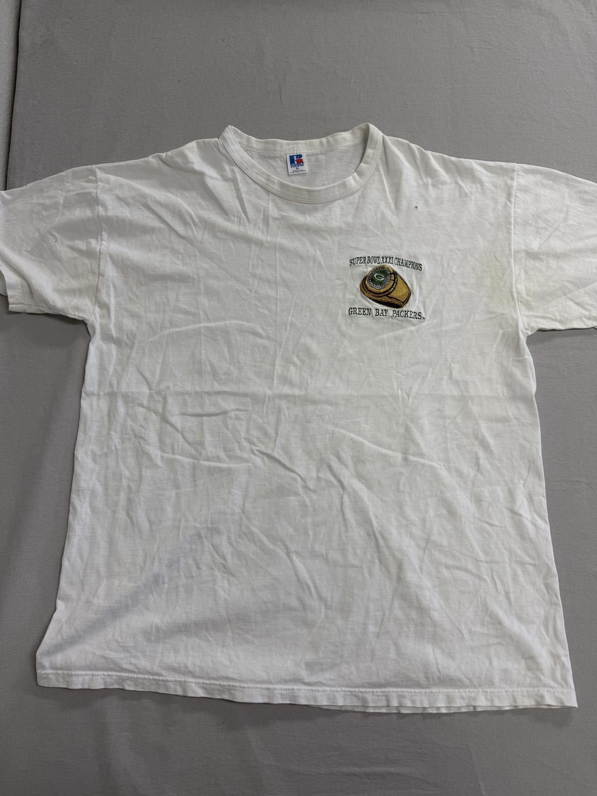 Russell Athletic Vintage Green Bay Packers T-shirt Super Bowl XXXI 1997 XL Size US XL / EU 56 / 4 - 1 Thumbnail