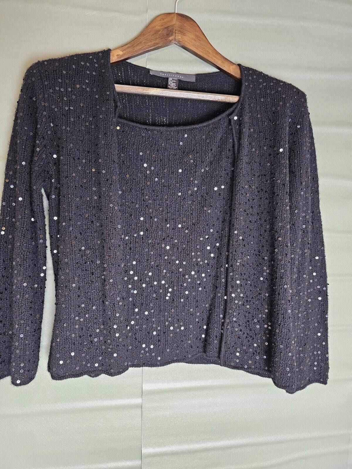 Other Shelli Segal Top & Cardigan Set Black Womens Size M Size M / US 6-8 / IT 42-44 - 9 Thumbnail