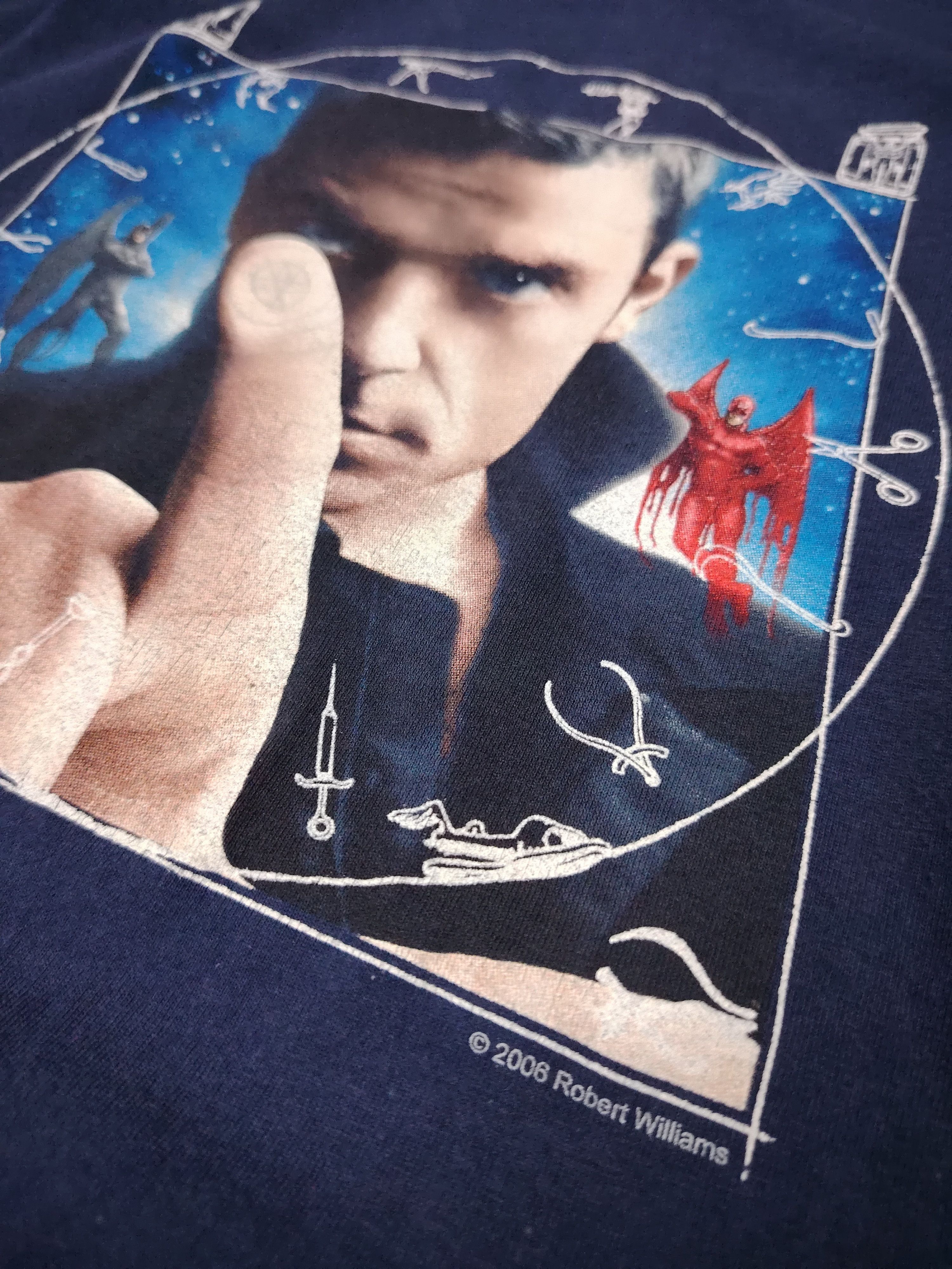Band Tees × Vintage Vintage Y2K Robbie Williams concert tee Size US XL / EU 56 / 4 - 3 Thumbnail