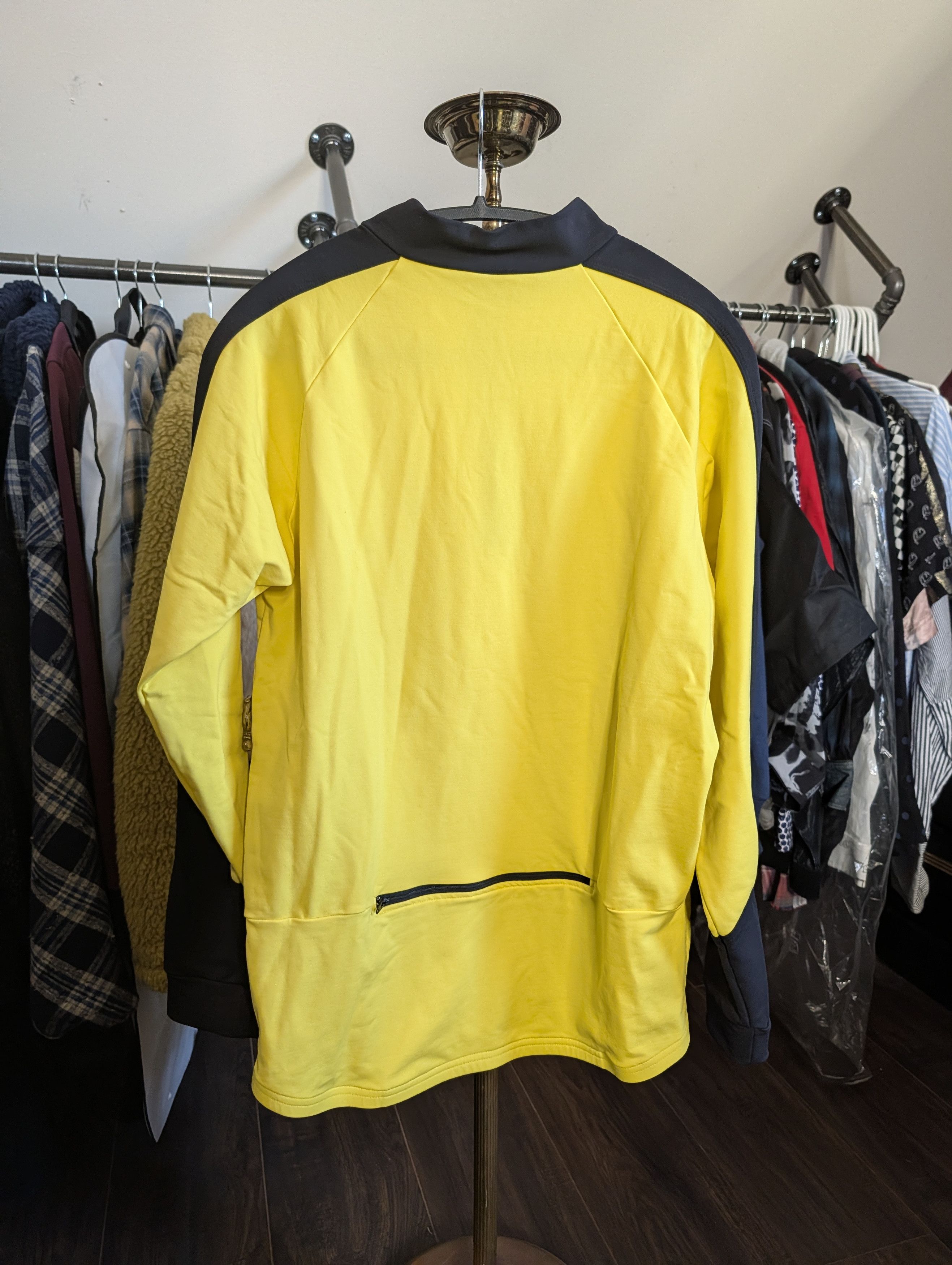 Canari VTG MiUSA Yellow L/S 1/4 Zip Yellow Logo Cycling Jersey Size US L / EU 52-54 / 3 - 10 Thumbnail