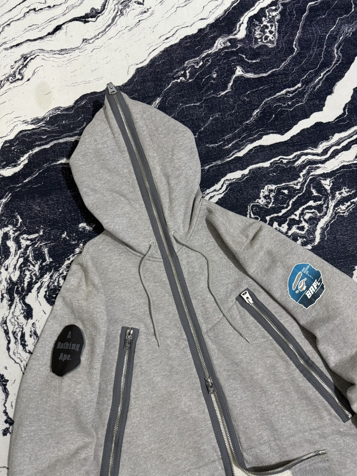 Bape Vintage Bape maritime S-R squadron uniform full ziphoodie Size US S / EU 44-46 / 1 - 8 Thumbnail