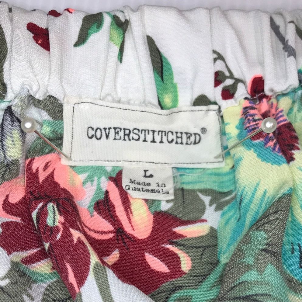 Other Coverstitched Floral Ruffle Off the Shoulder Blouse L Size L / US 10 / IT 46 - 4 Thumbnail