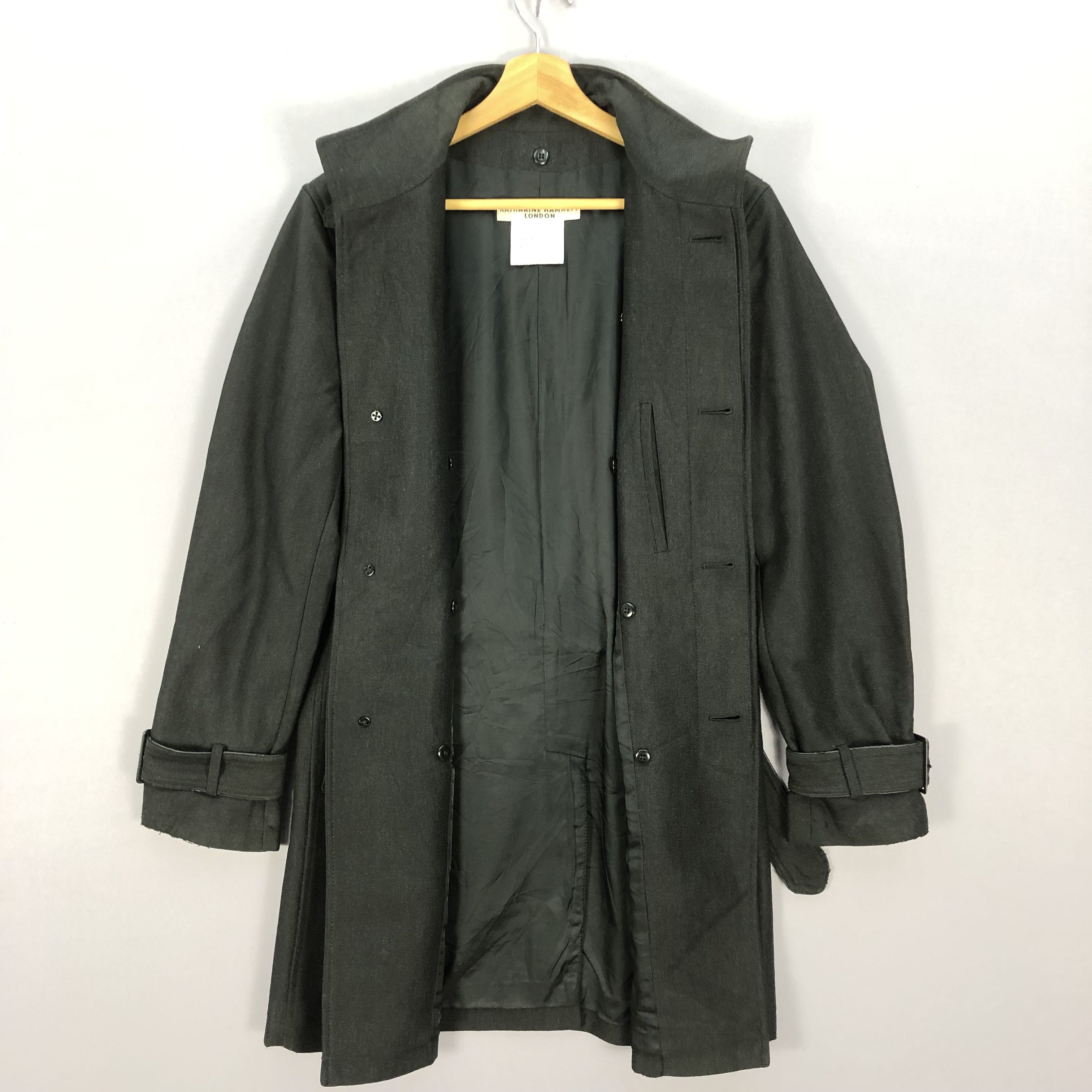 Katharine Hamnett London × Vintage Vintage 90s Katherine Hamnett Long Trench Jackets Size M / US 6-8 / IT 42-44 - 4 Thumbnail