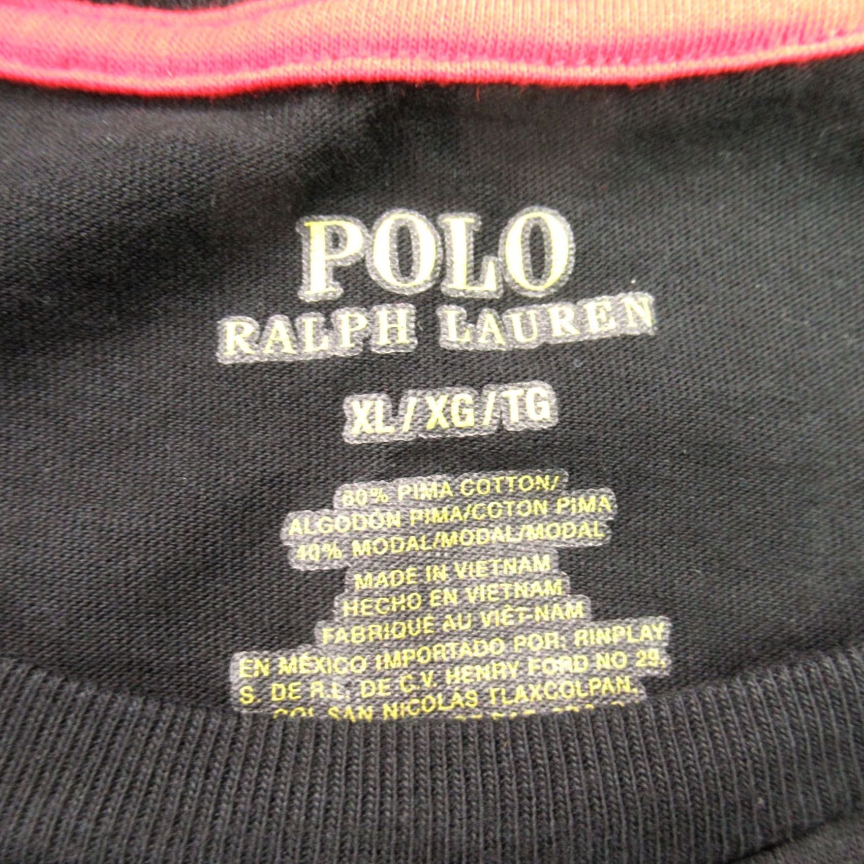Polo Ralph Lauren Polo Ralph Lauren Shirt Mens XL Short Sleeve Black Crew Neck Lightweight Size US XL / EU 56 / 4 - 3 Thumbnail