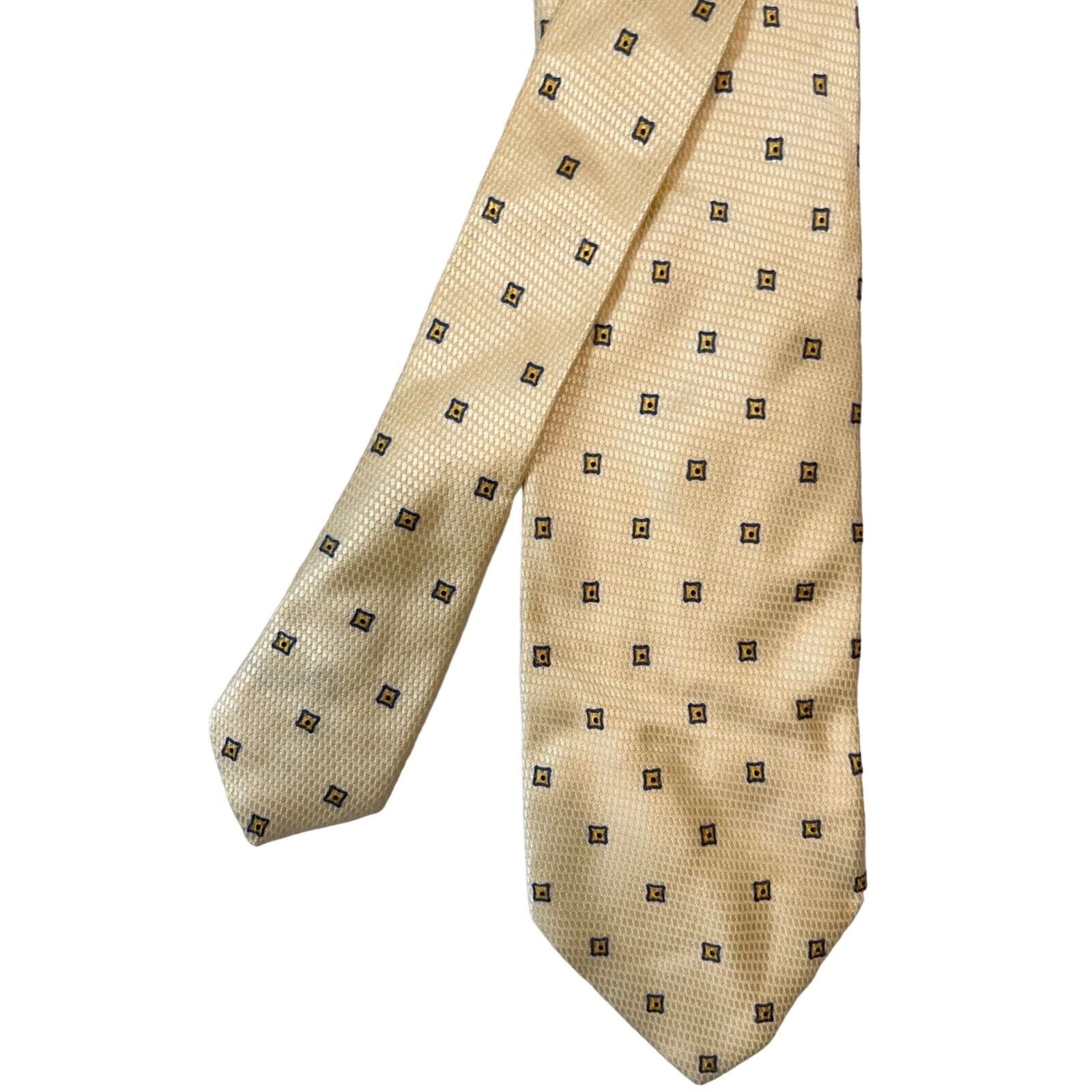 Brioni Brioni Tie ~ Necktie ~ Light Yellow ~ Silk & Linen Size ONE SIZE - 1 Thumbnail