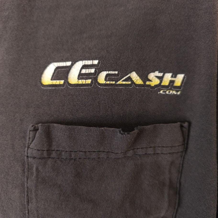 Vintage Vintage CE Cash T Shirt Mens Size XL Black Y2K Webmasters Size US XL / EU 56 / 4 - 3 Thumbnail