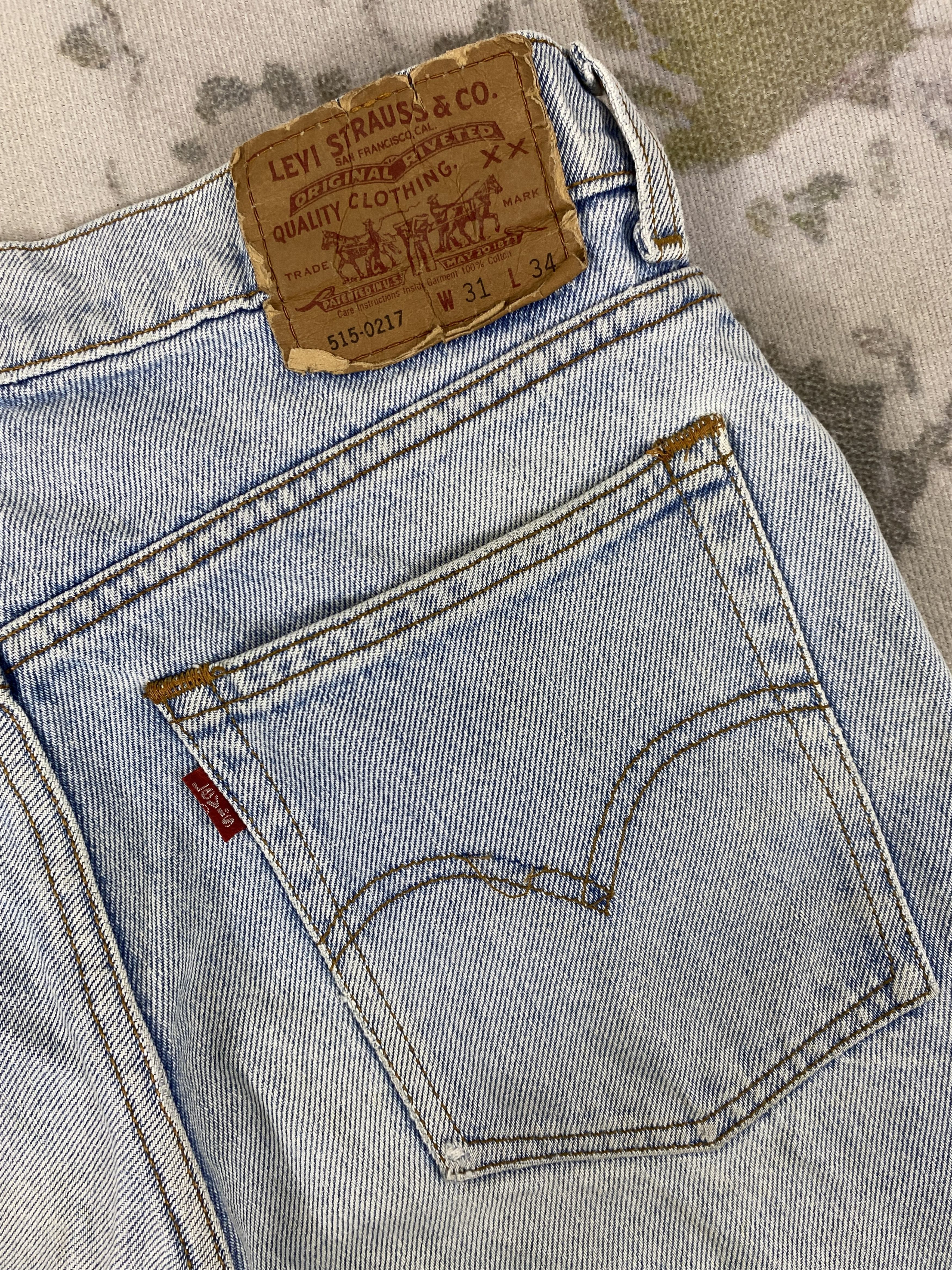 Levi's Distressed Blue Vintage Levi's 515 Jeans 30x31 Denim- JN3568 Size US 30 / EU 46 - 11 Thumbnail