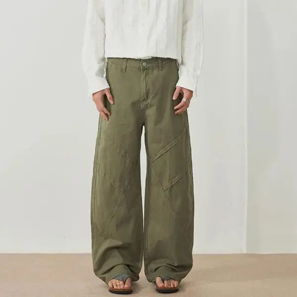Jean Kitajima x Kino Baggy Wide-Leg Embroidered Stripe Jeans Size US 32 / EU 48 - 6 Thumbnail