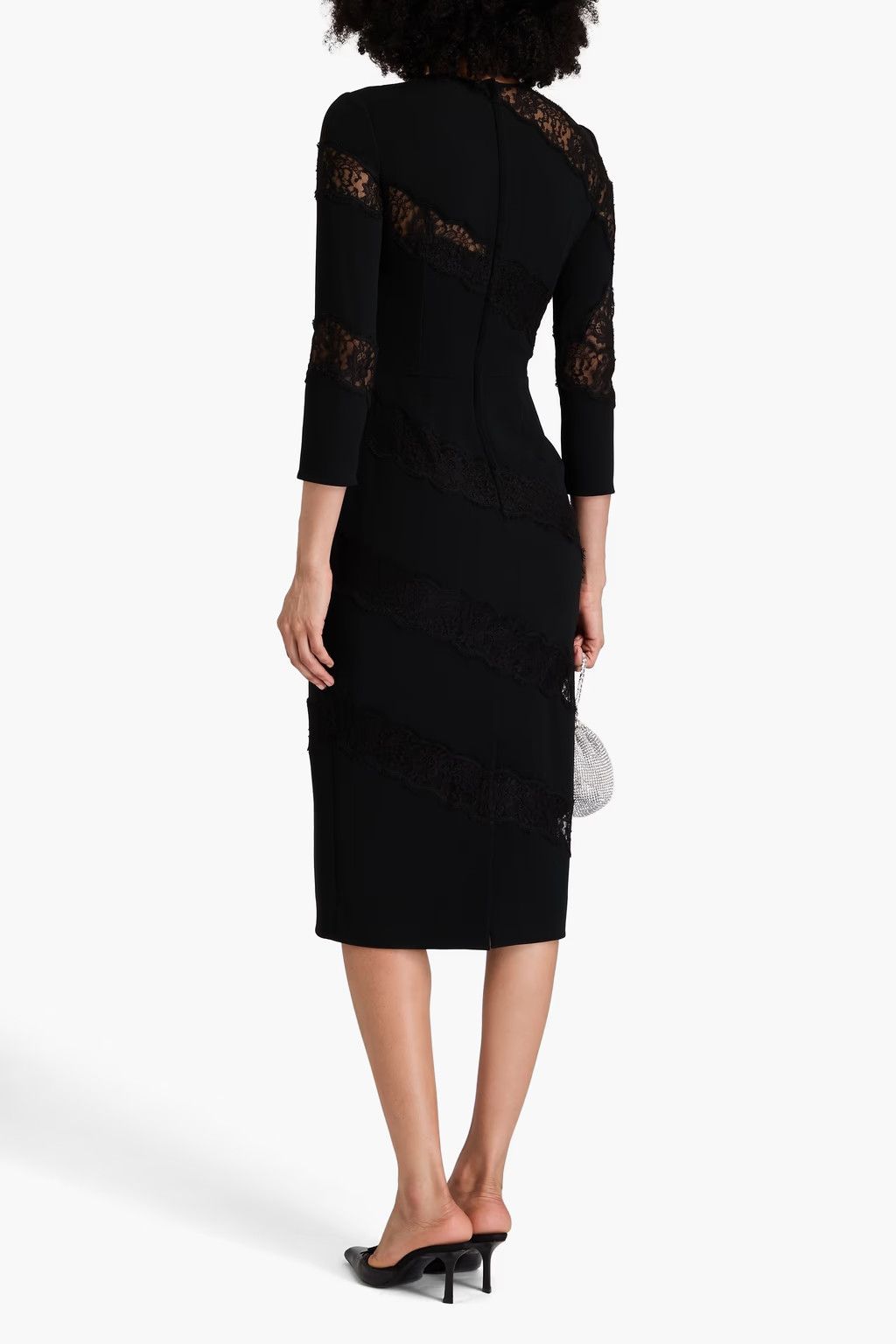 Dolce & Gabbana o1y0825 Midi Dress in Black Size S / US 4 / IT 40 - 3 Thumbnail