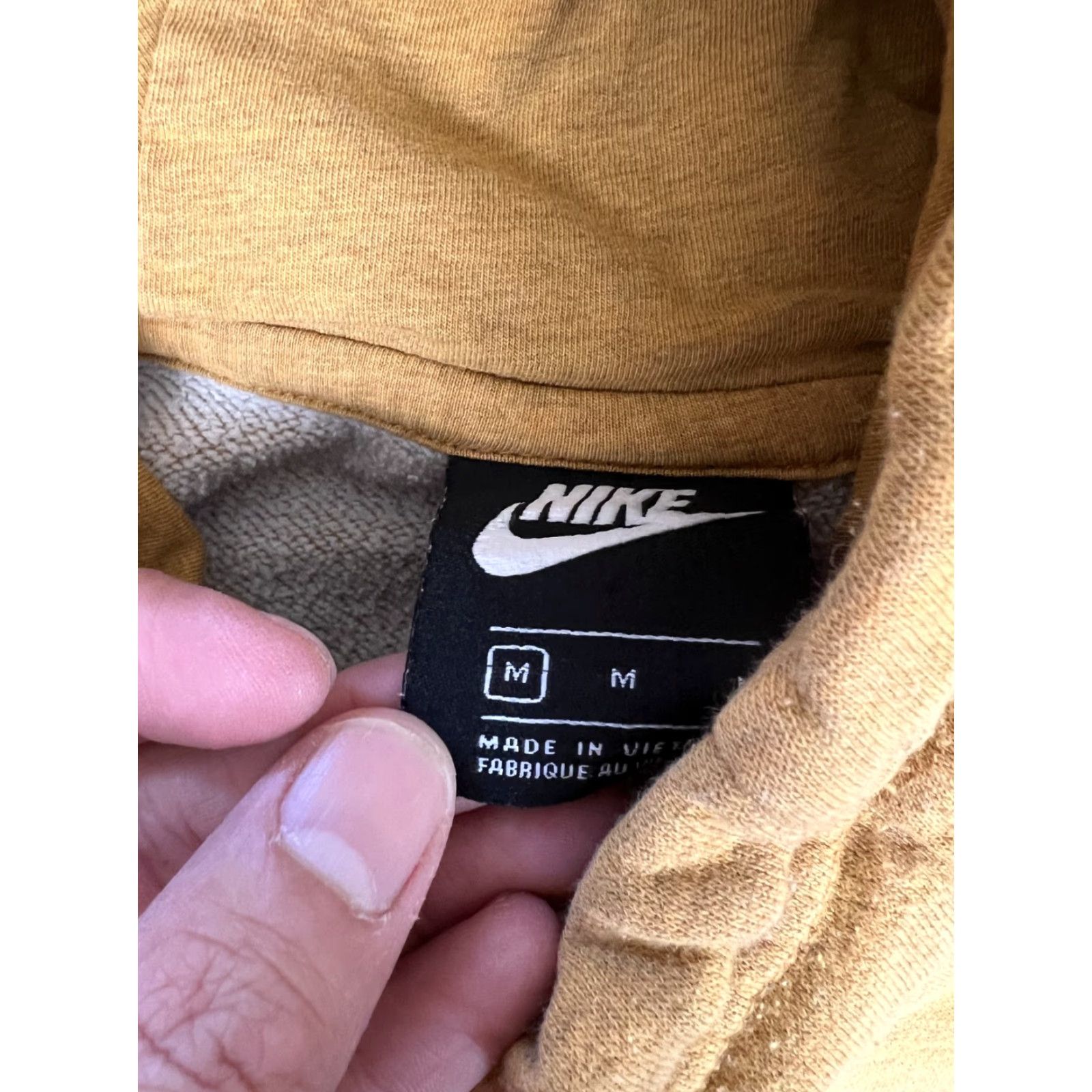 Nike Nike Cowl Hoodie Women's Medium Yellow Pullover Sweatshirt Swoosh Logo Athletic Size M / US 6-8 / IT 42-44 - 6 Thumbnail