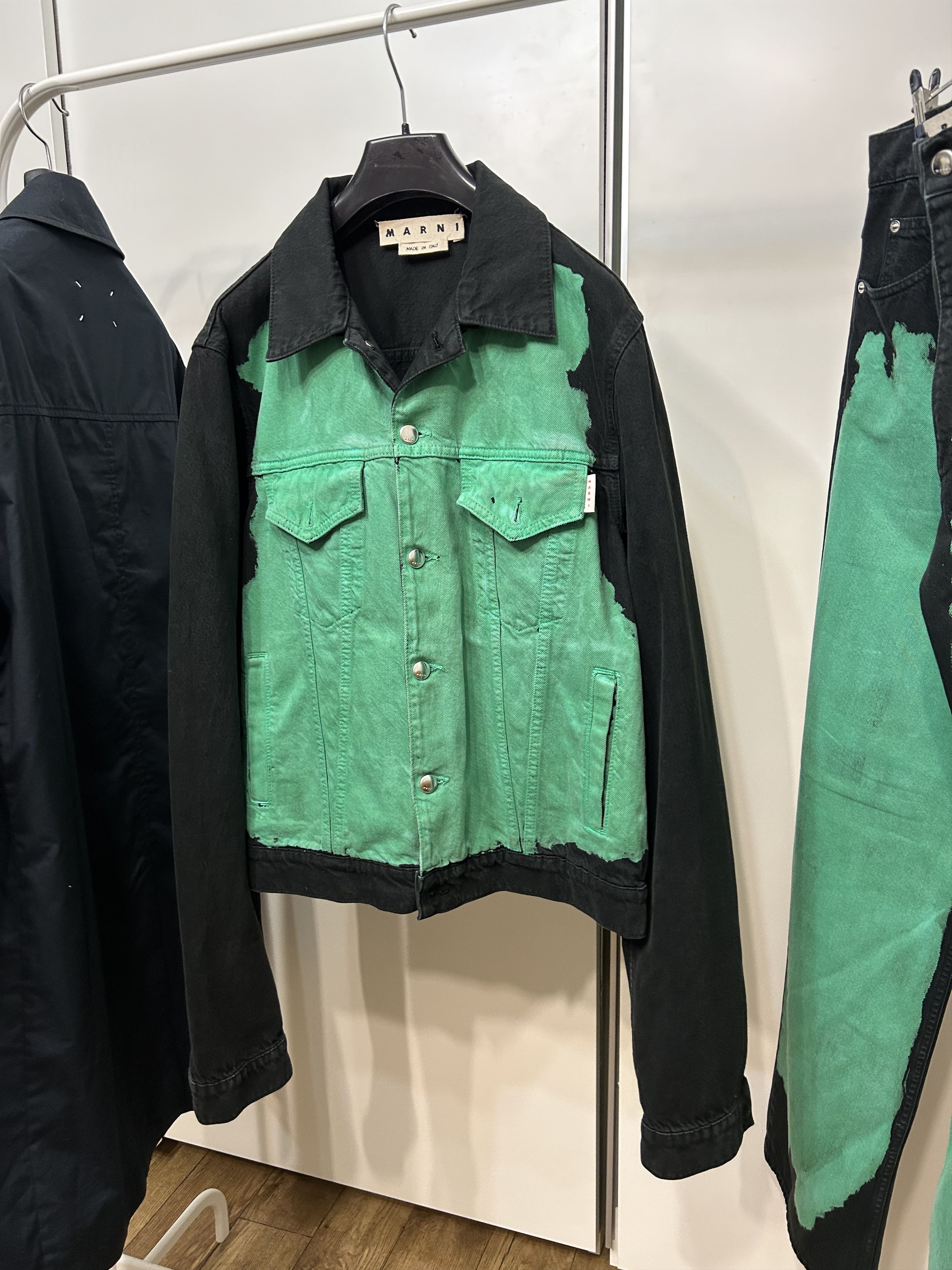 Marni MARNI Bleached Denim Jacket Size US M / EU 48-50 / 2 - 2 Thumbnail