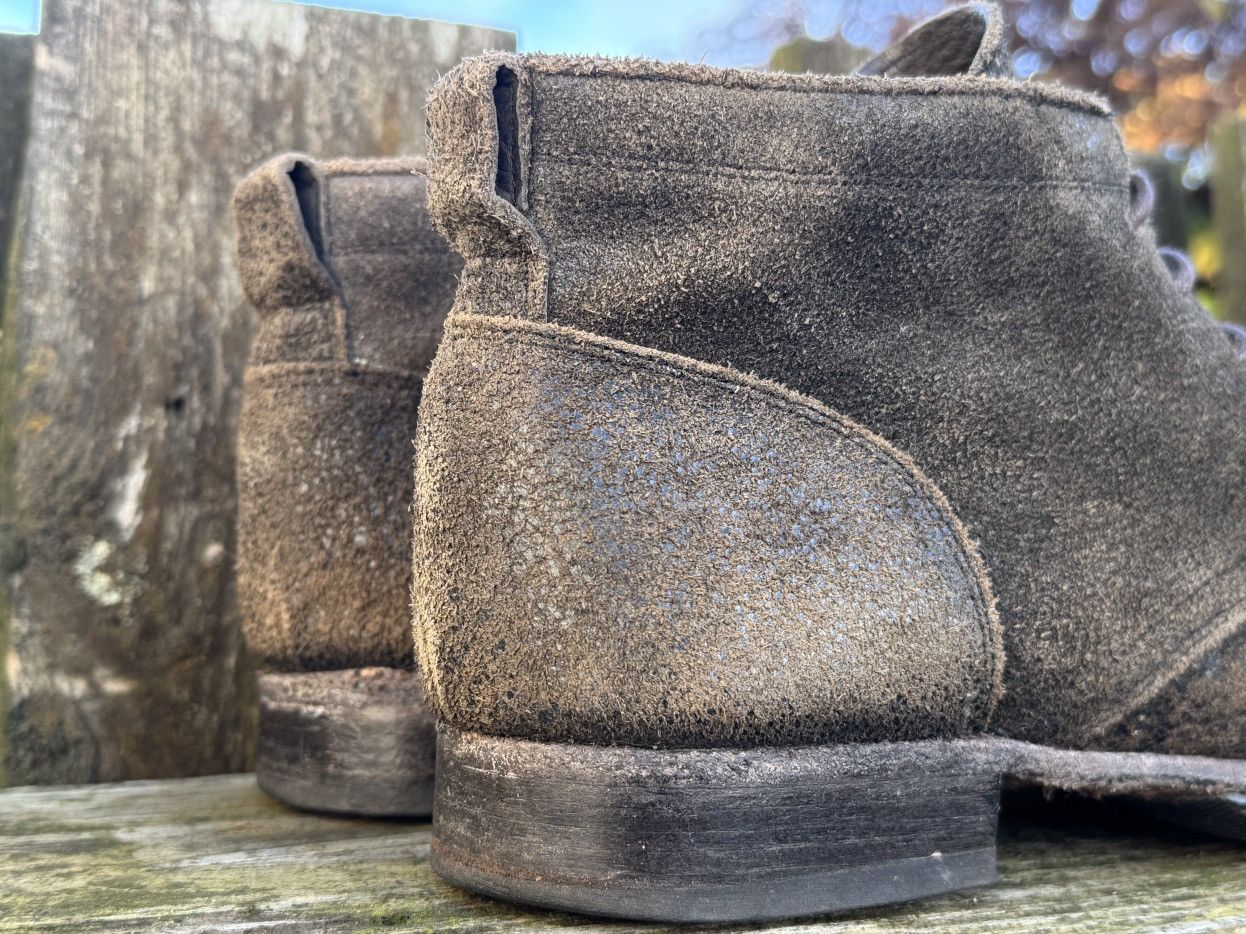 10sei0otto Dieciseizerootto Reversed Leather Ankle Boots