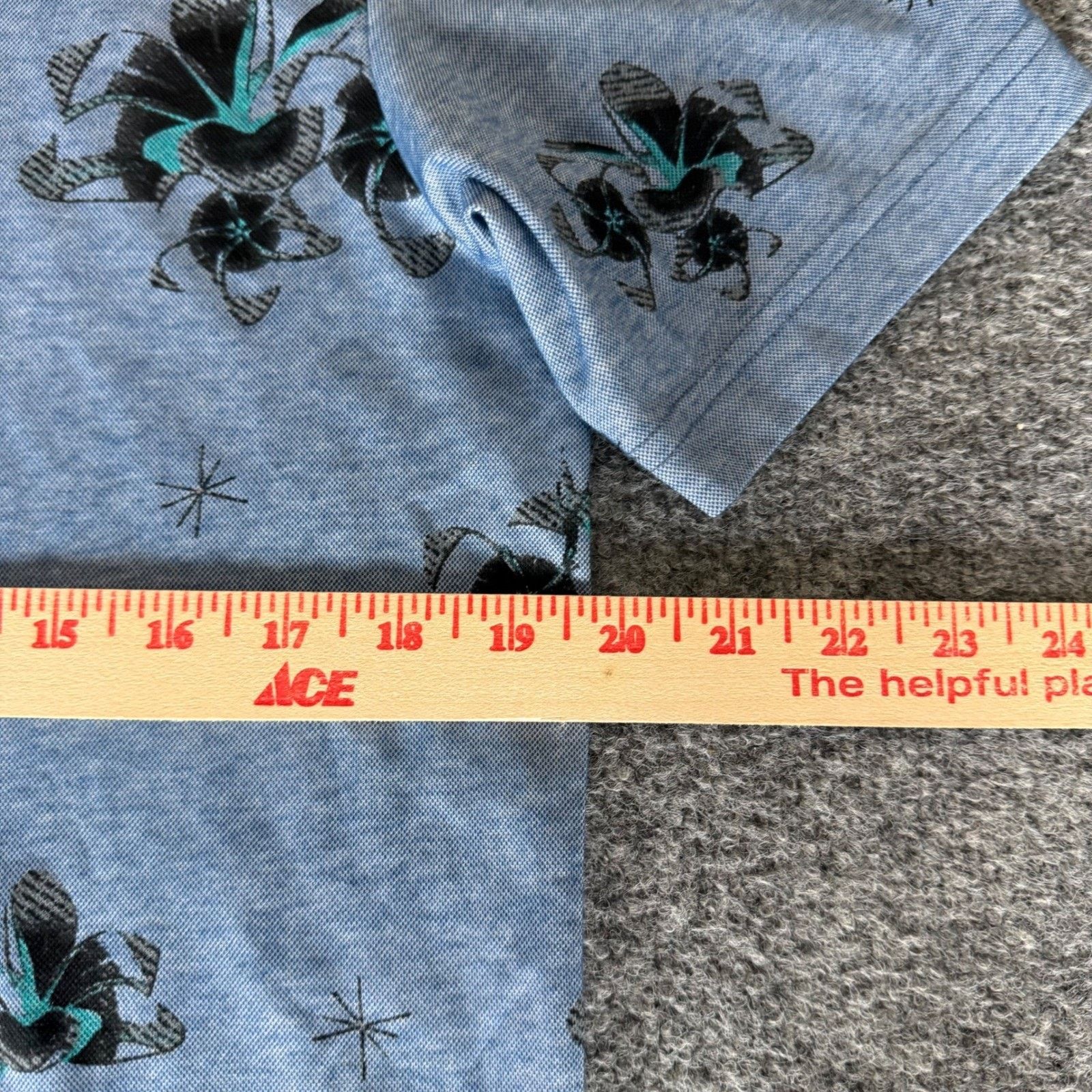 TravisMathew Travis Mathew Polo Shirt Mens Medium Blue Floral Golf Size US M / EU 48-50 / 2 - 7 Thumbnail