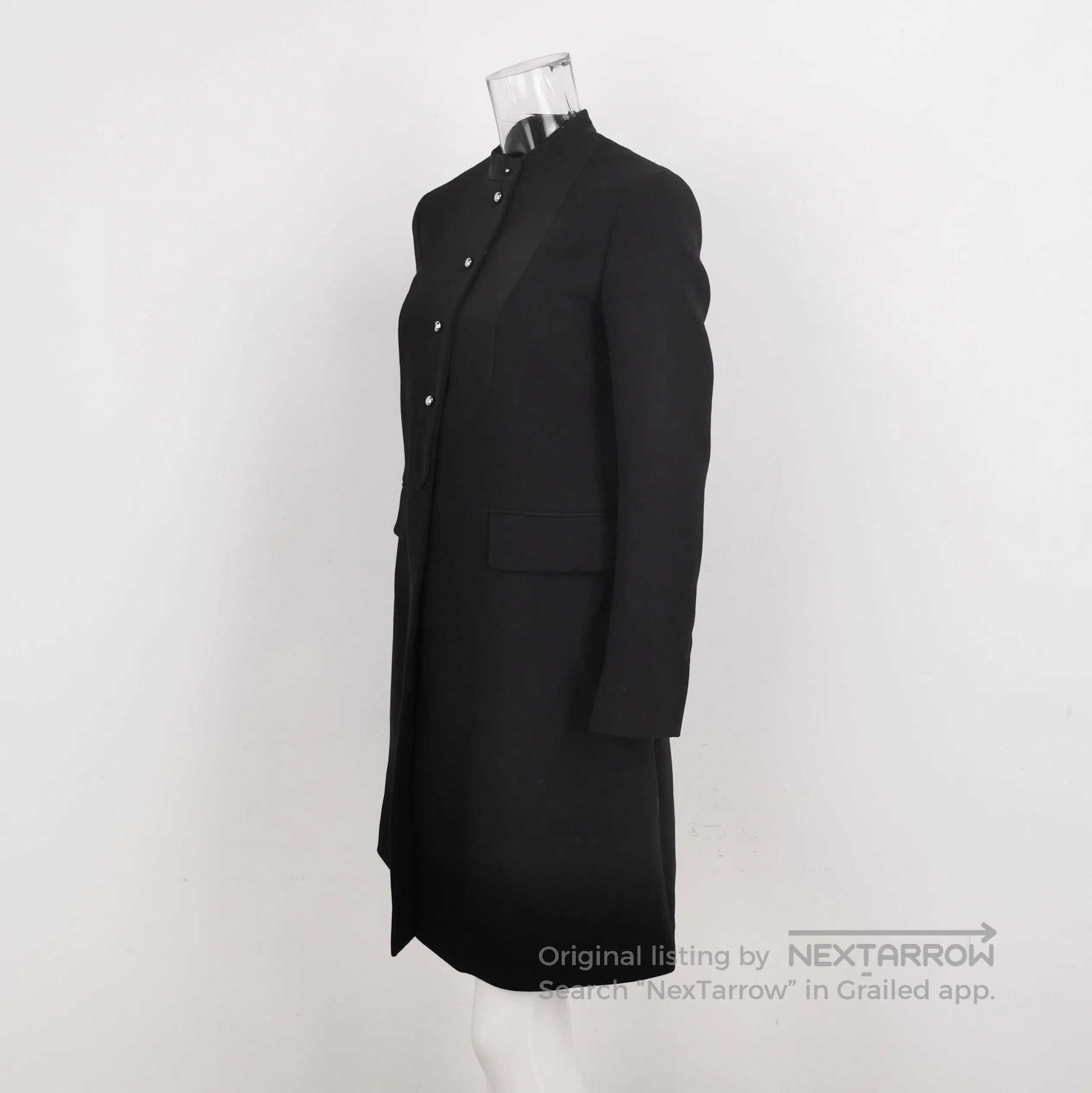 Prada Prada Wool Round Neck Long Coat Size 38 . Size US M / EU 48-50 / 2 - 2 Thumbnail