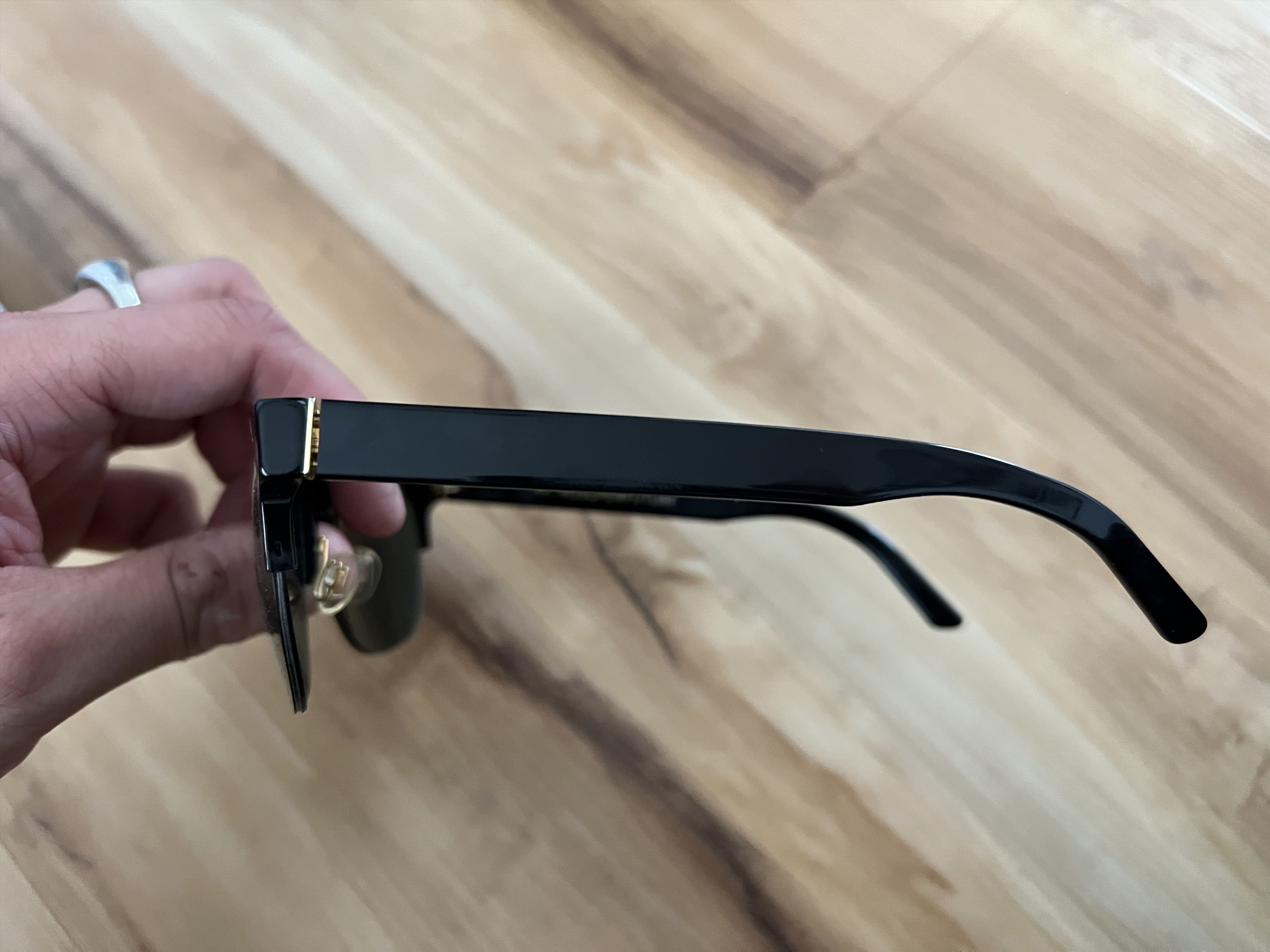 Retrosuperfuture Retrosuperfuture Andrea Black Flat Top Sunglasses Size ONE SIZE - 7 Thumbnail
