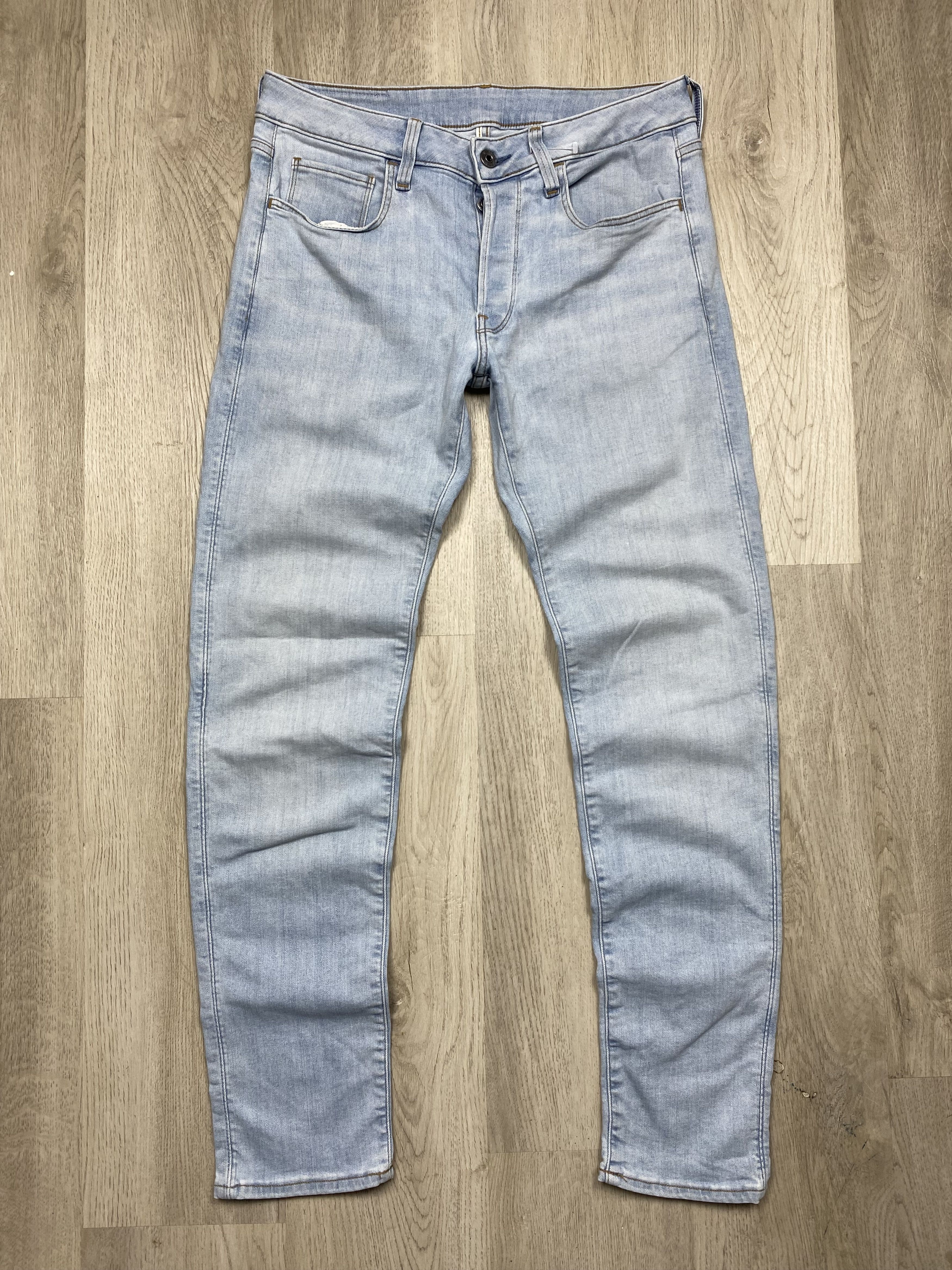 G-Star G Star Raw 3301 Mens Deconstructed Slim Denim Pants Jeans Size US 30 / EU 46 - 3 Thumbnail