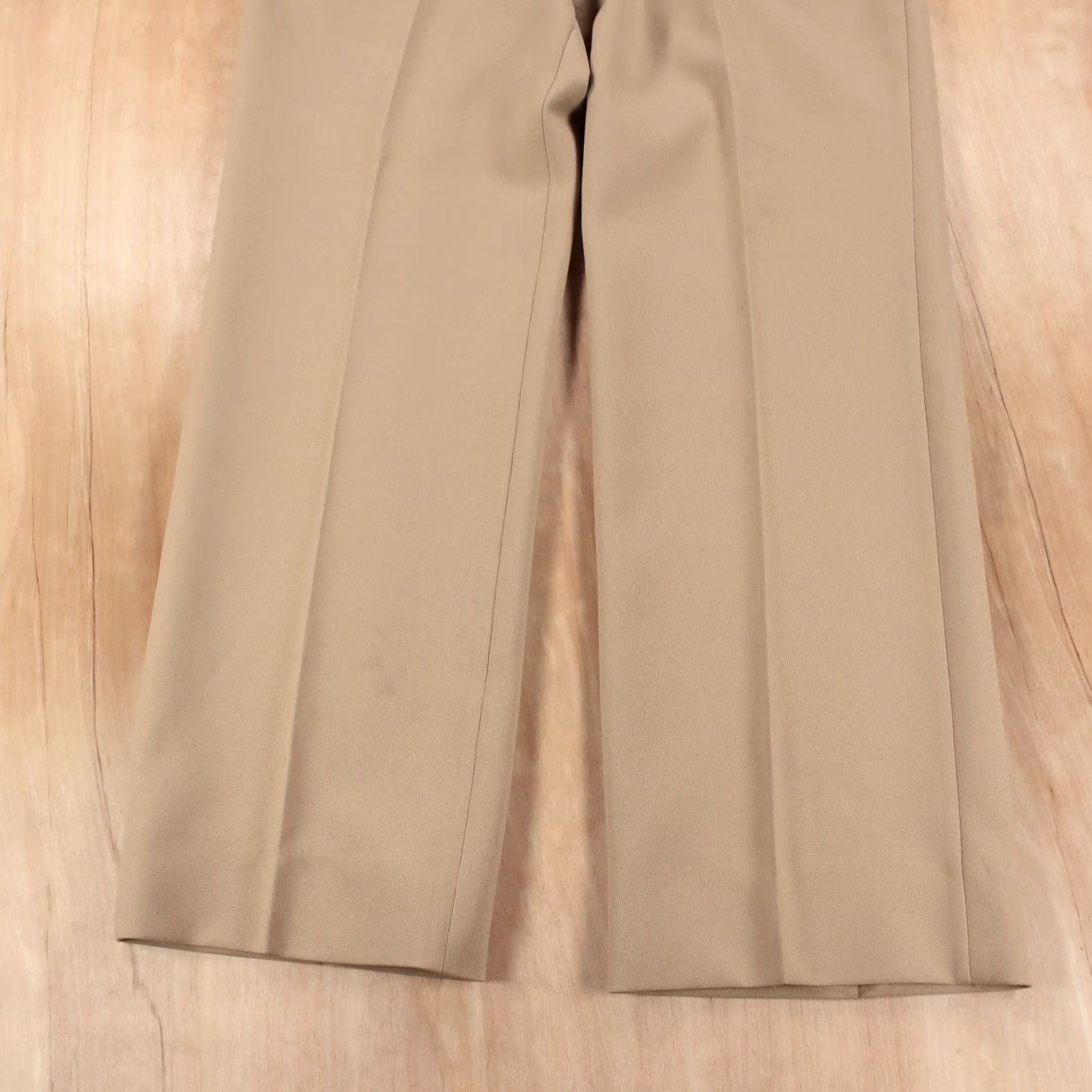 JW Anderson VINTAGE ANDERSON LITTLE polyester flat front straight leg pants 35x29 talon zip 70s Mens Size US 35 - 2 Thumbnail