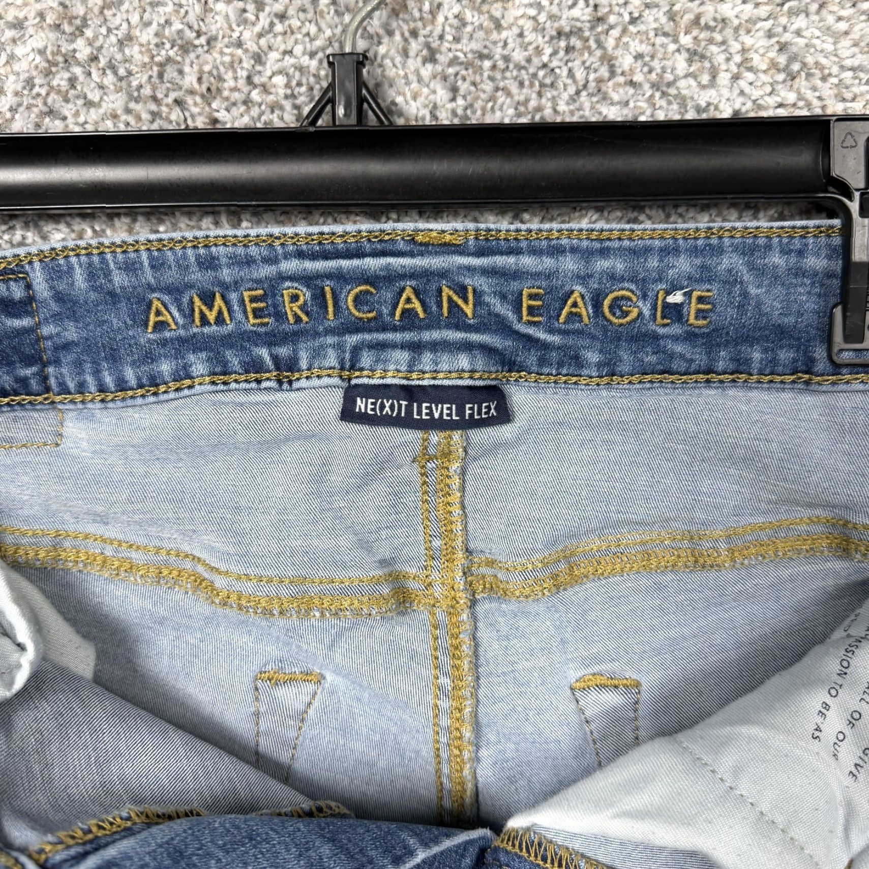 American Eagle Outfitters American Eagle Jeans Mens 30x31 NE(X)T LEVEL FLEX Skinny Denim Blue 5-Pocket Everyday Casual Mens Jeans Dylan Size US 30 / EU 46 - 6 Thumbnail