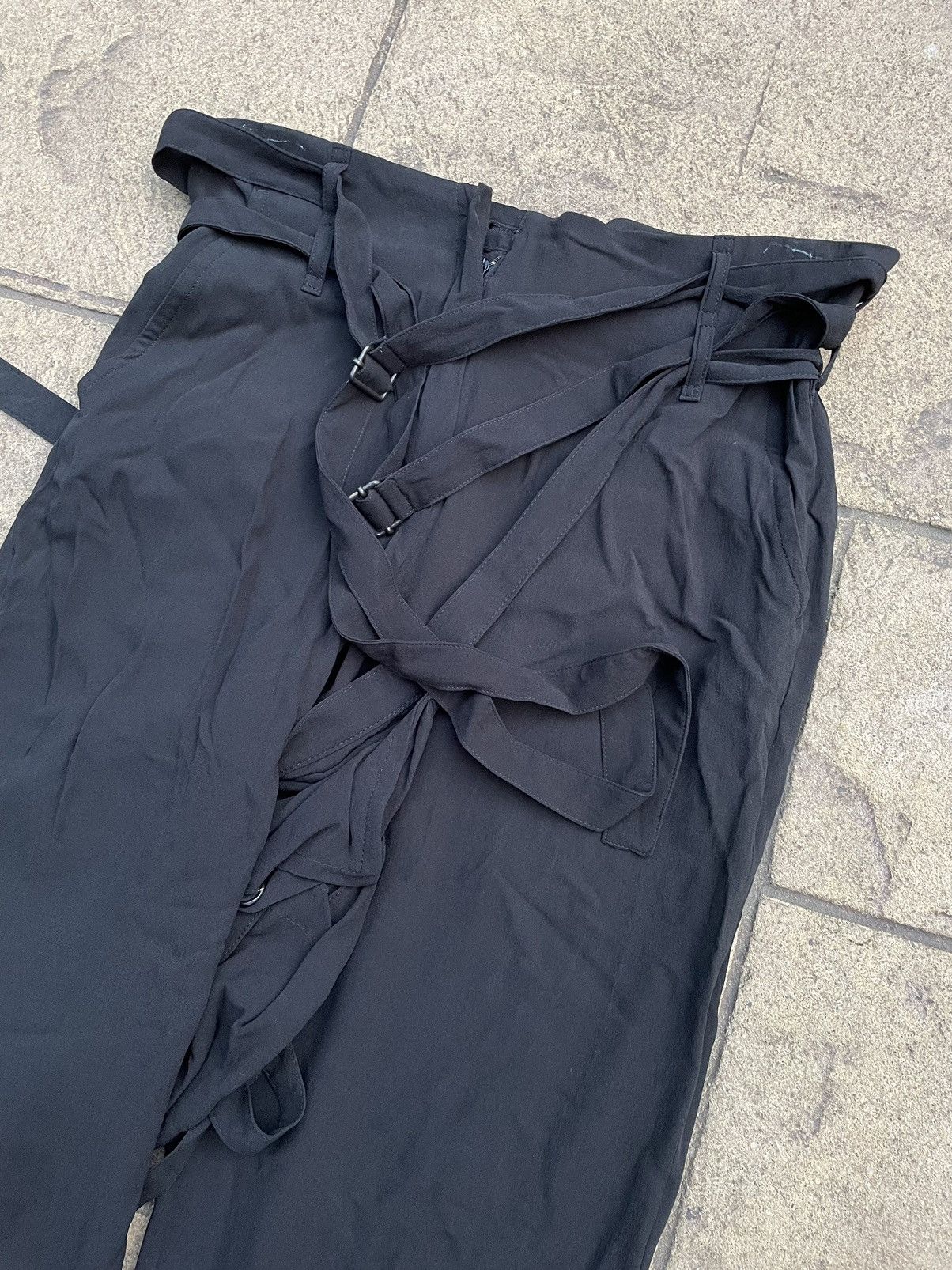 Ann Demeulemeester Ann Demeulemeester Silk Bondage Pants Size US 38 / EU 54 - 8 Thumbnail