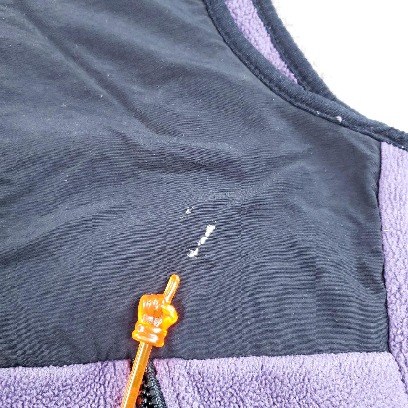 The North Face VINTAGE The North Face Vest Womens M Purple Black Denali Polartec Fleece Full Zip Z Size M / US 6-8 / IT 42-44 - 5 Thumbnail