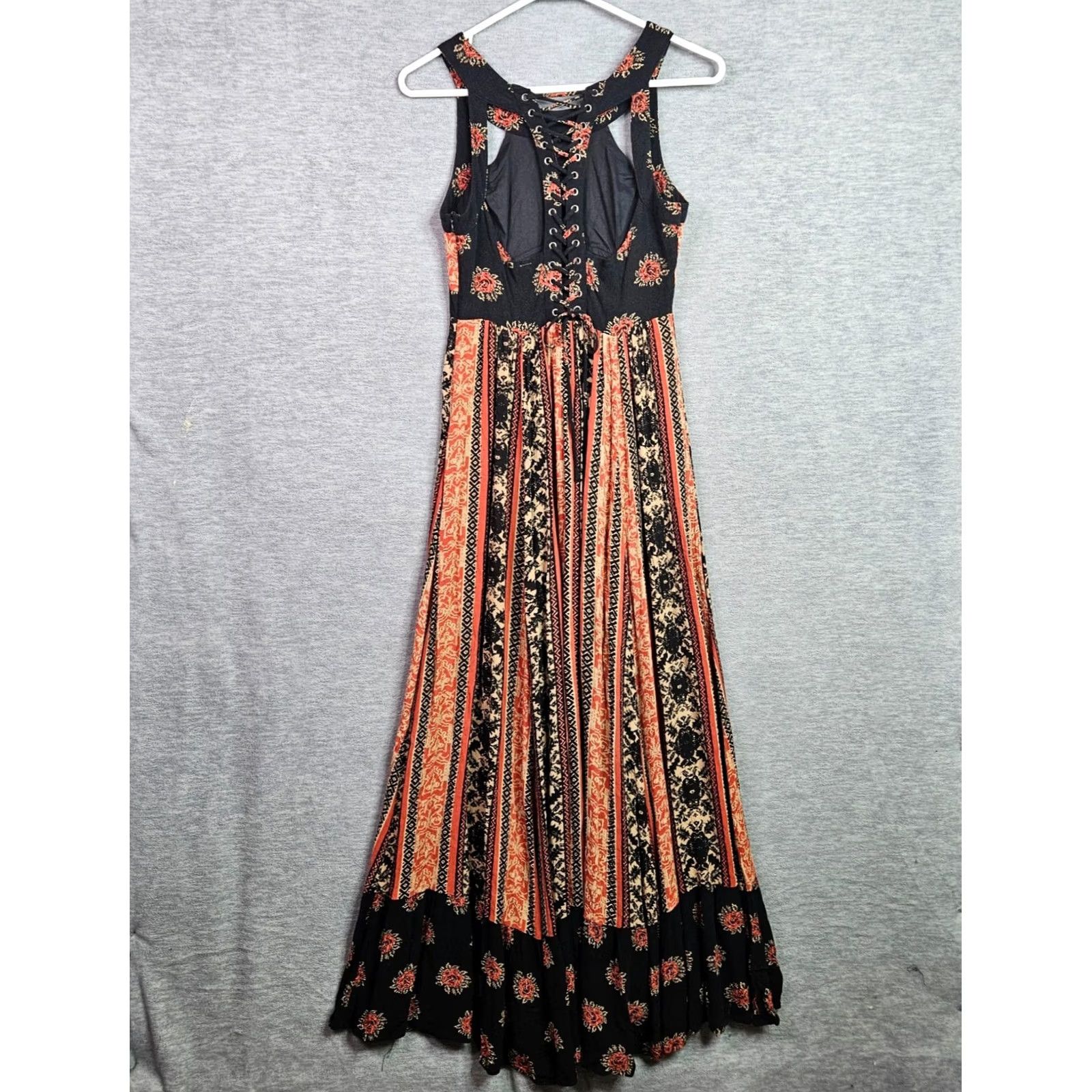 Free People Free People Maxi Women’s Dress Size 0 Colorful Multicolor A-Line Sleeveless Round Neck Casual 4 Seasons Womens Size XS / US 0-2 / IT 36-38 - 2 Thumbnail
