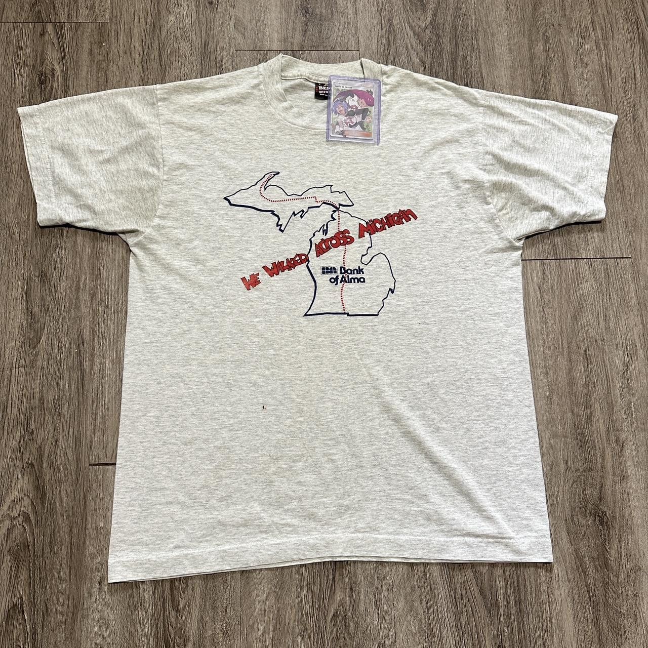 Vintage Vintage 90s We walked across michigan shirt Size US L / EU 52-54 / 3 - 2 Thumbnail