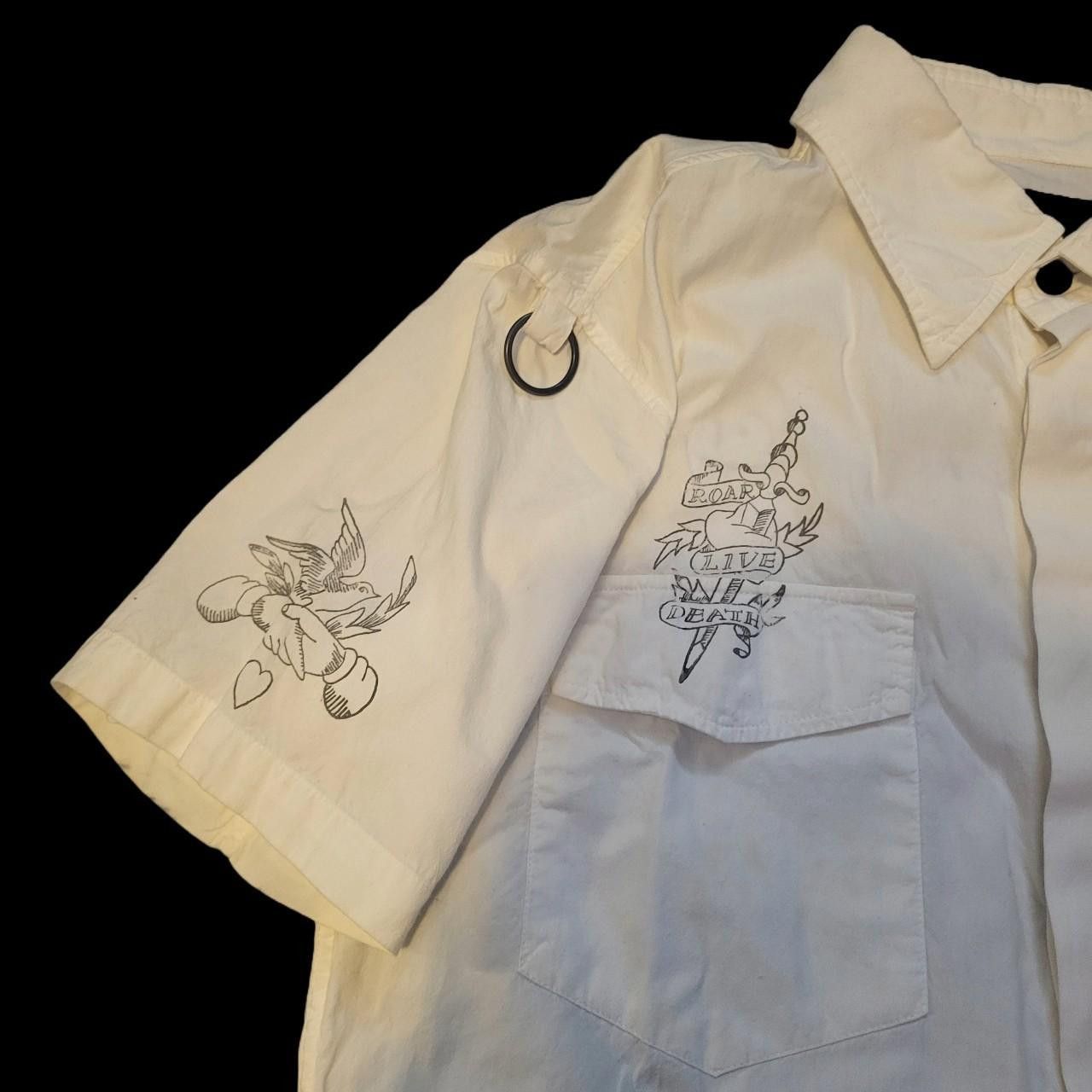 Hysteric Glamour × roarguns Roarguns Embroidered Poem Button Up Shirt Size US M / EU 48-50 / 2 - 4 Thumbnail