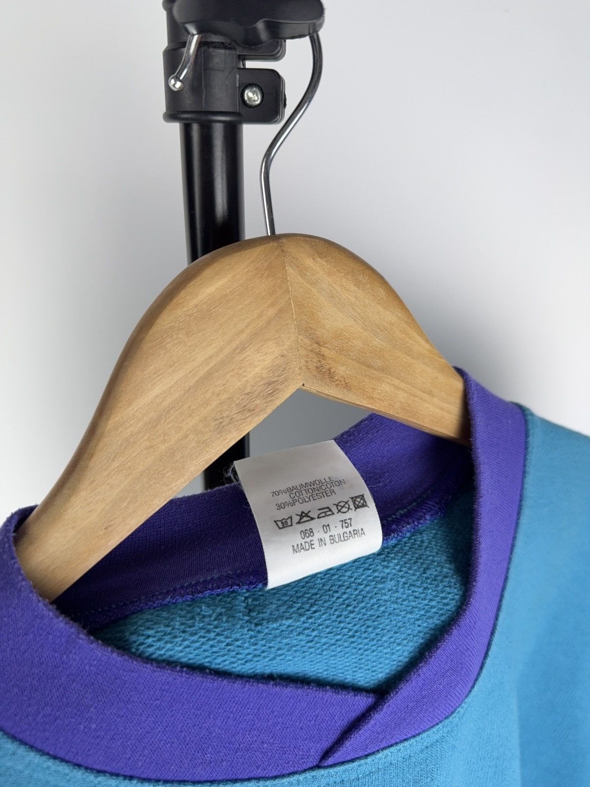 Puma × Vintage Vintage PUMA 100% Motion Sweatshirt Blue Purple 90s Style Size US M / EU 48-50 / 2 - 4 Thumbnail