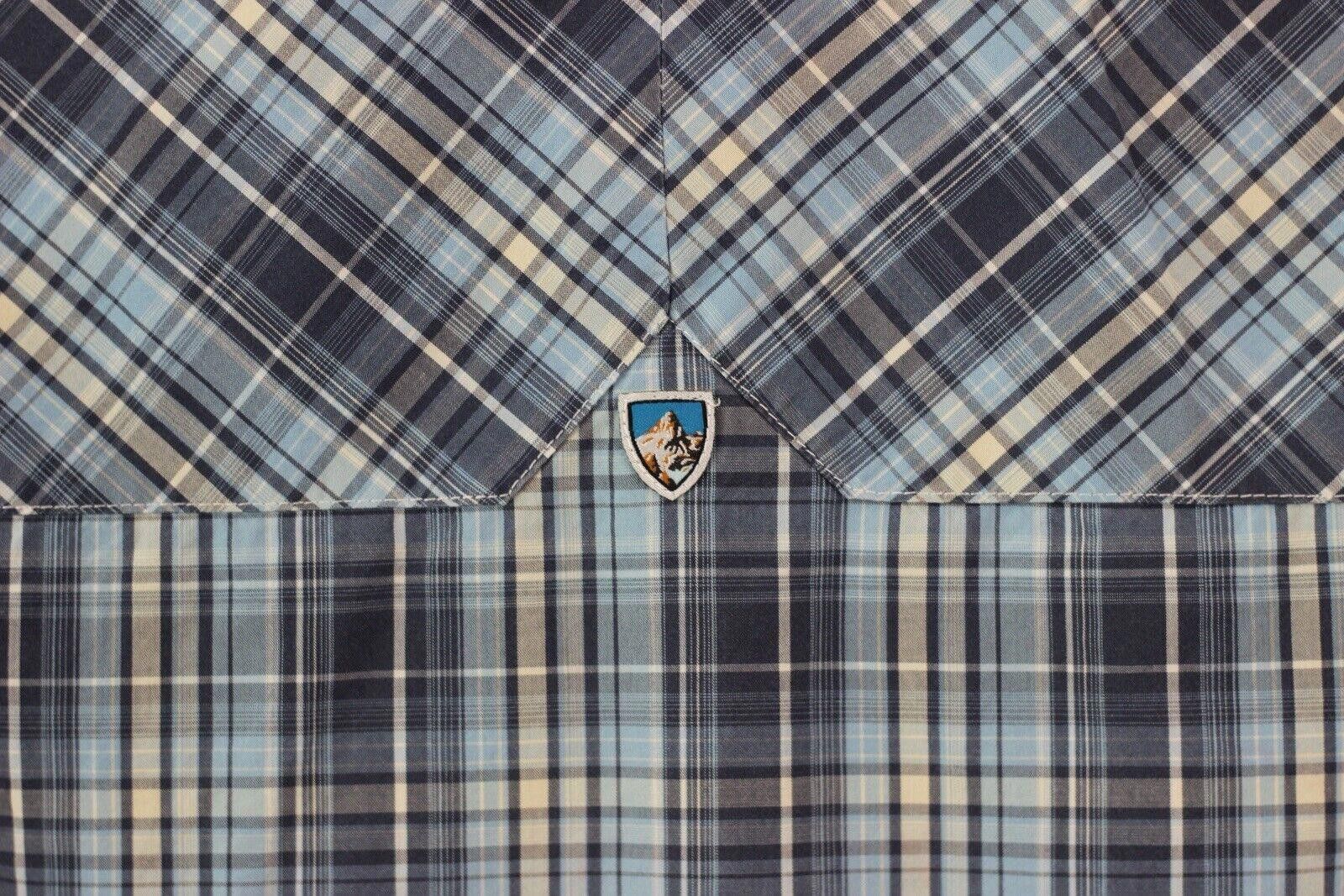 Kuhl Kuhl Suncel Shirt Blue Plaid Button Short Sleeve Outdoor M Size US M / EU 48-50 / 2 - 3 Thumbnail