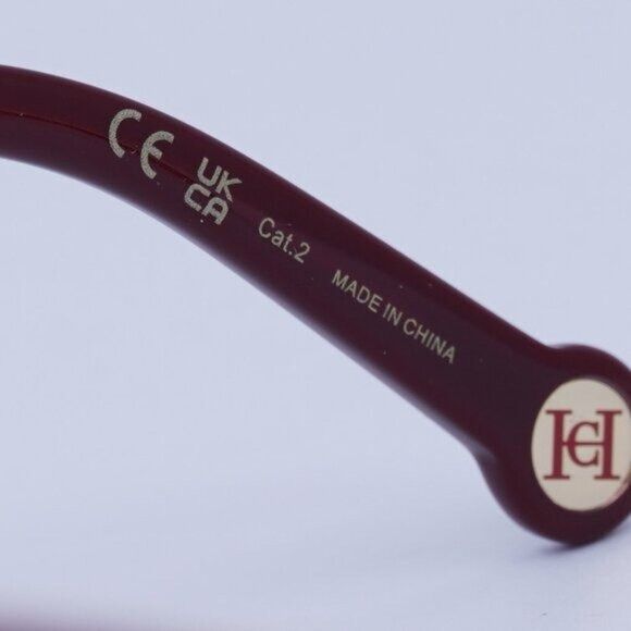 Carolina Herrera Carolina Herrera HER 0142/S 0R9S HA Sunglasses Burgundy Size ONE SIZE - 8 Thumbnail