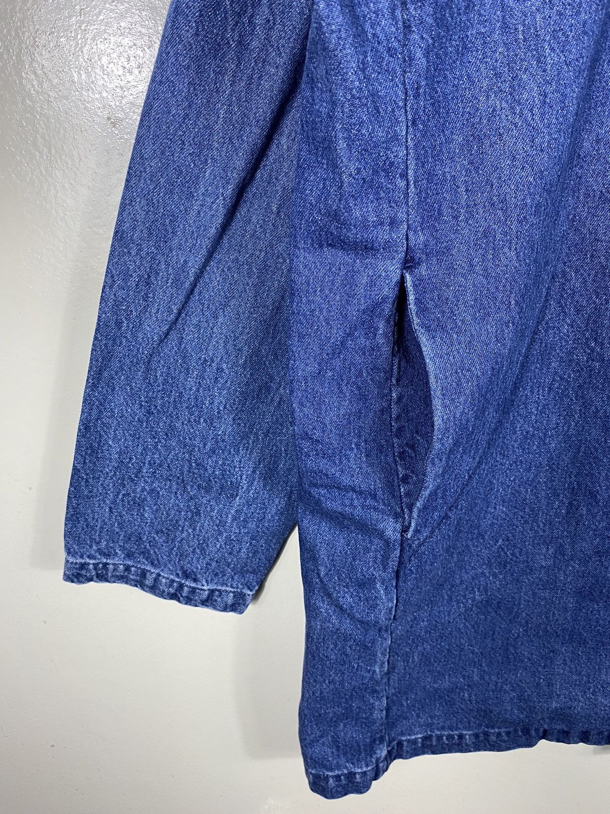 Japanese Brand × Vintage No Brand Denim Plain Button Jacket Size US XL / EU 56 / 4 - 3 Thumbnail
