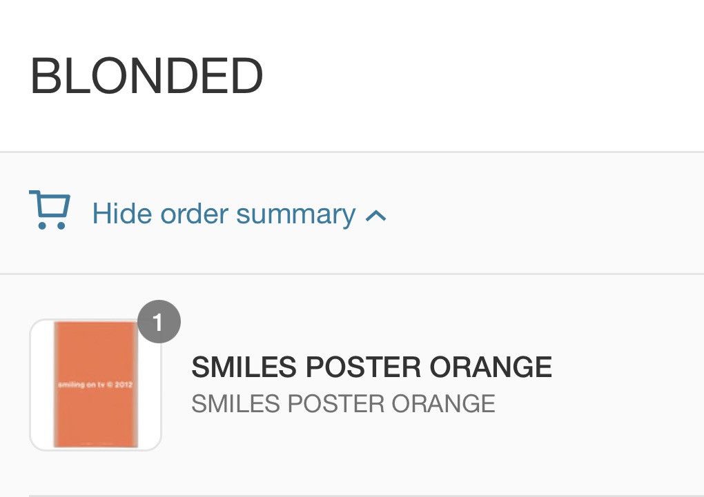 Frank Ocean Blonded Smiles Poster Size ONE SIZE - 3 Thumbnail