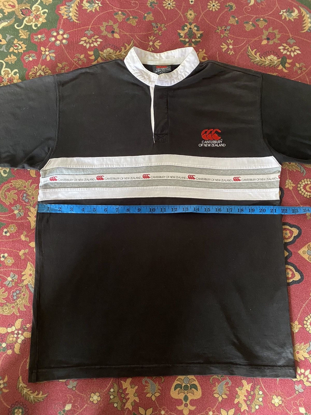 Canterbury of New Zealand Vintage 90’s Canterbury Of New Zealand Striped Button Up Tee Size US L / EU 52-54 / 3 - 10 Thumbnail
