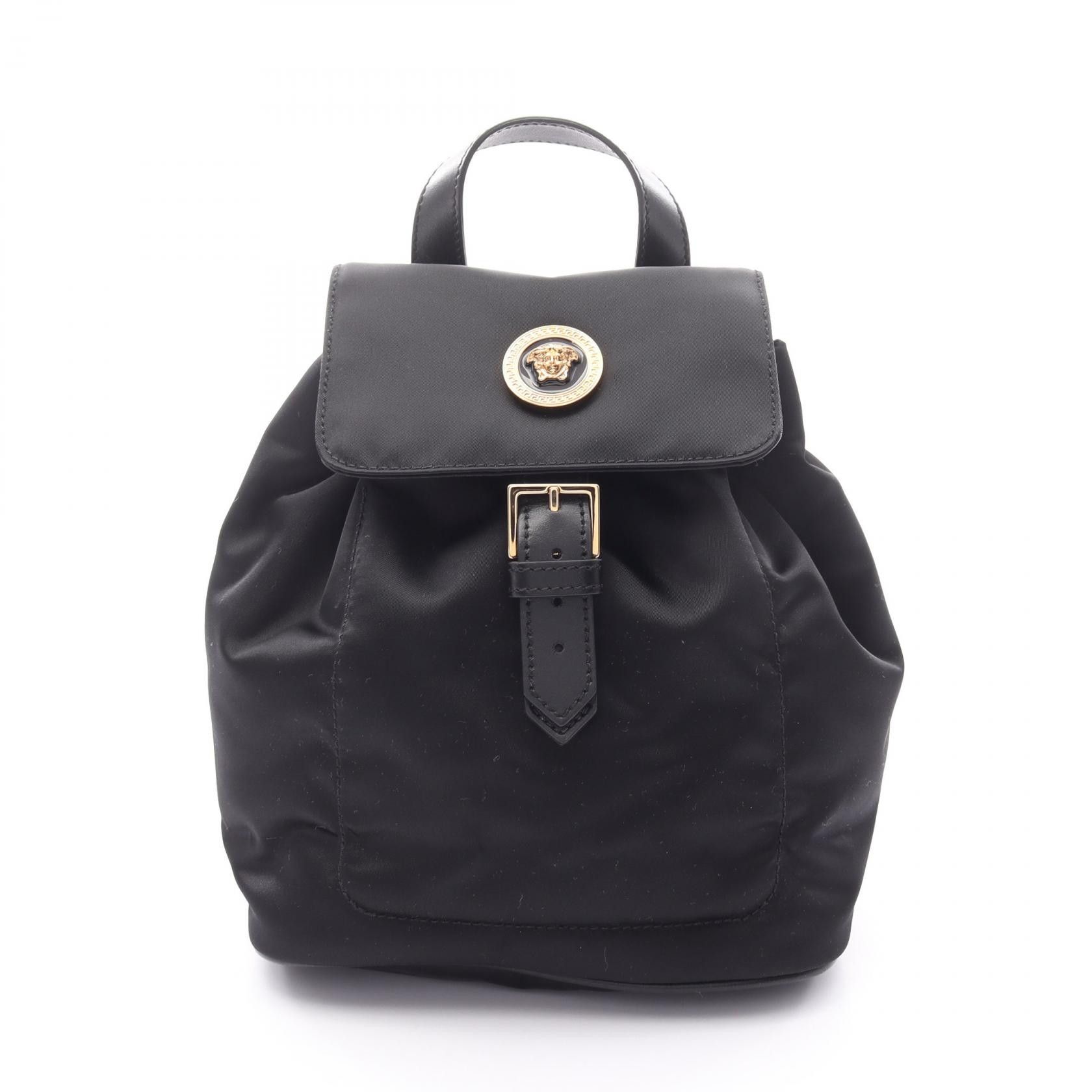 Versace Versace Versace Medusa Nylon Leather Backpack Leather Backpack DUTY FREE for USA Size ONE SIZE - 1 Thumbnail