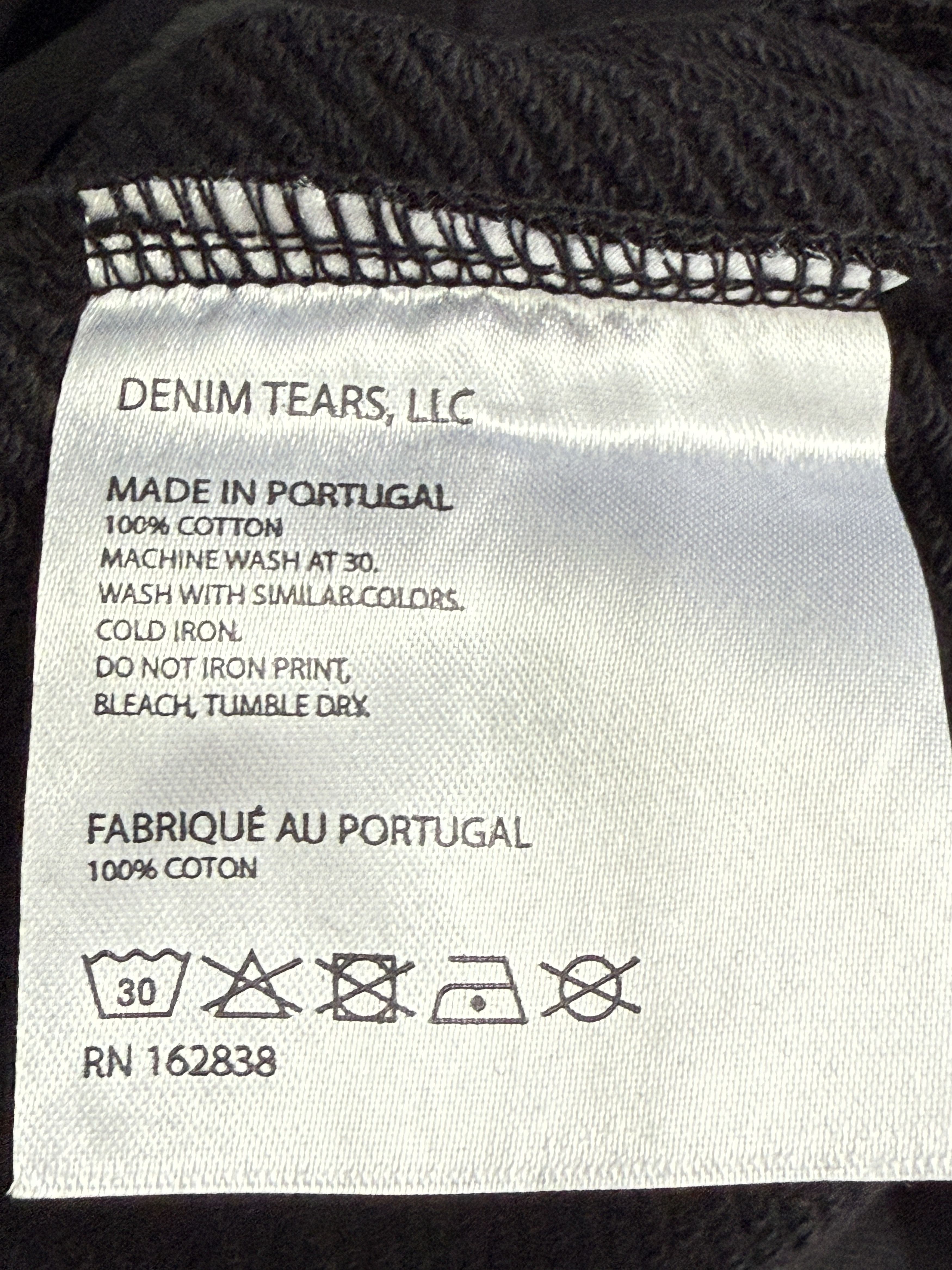 DENIM TEARS Denim Tears Monochrome Black Hoodie Size S Size US S / EU 44-46 / 1 - 6 Thumbnail