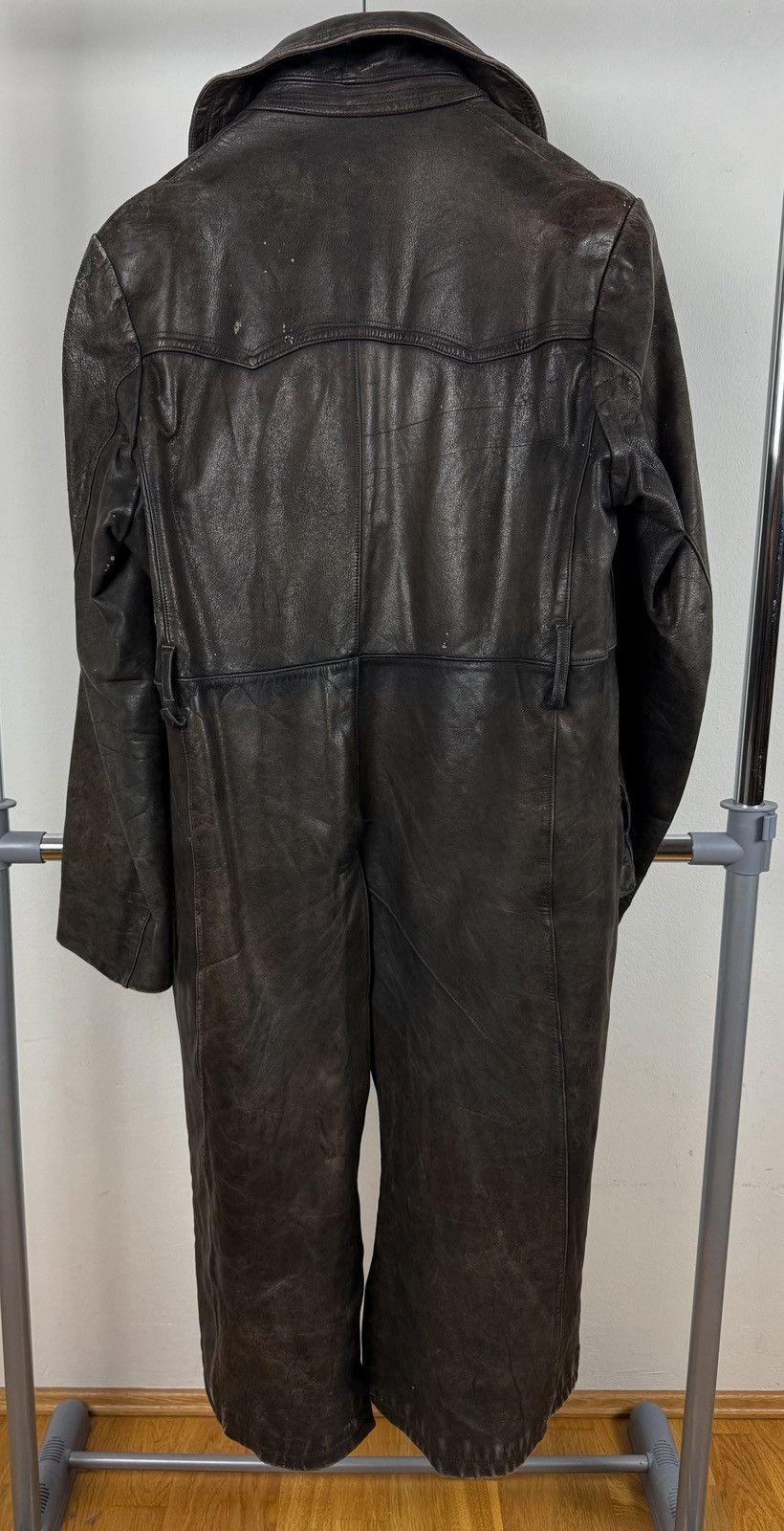 Vintage Vintage 1950s European Leather Trenchcoat Size US L / EU 52-54 / 3 - 8 Thumbnail